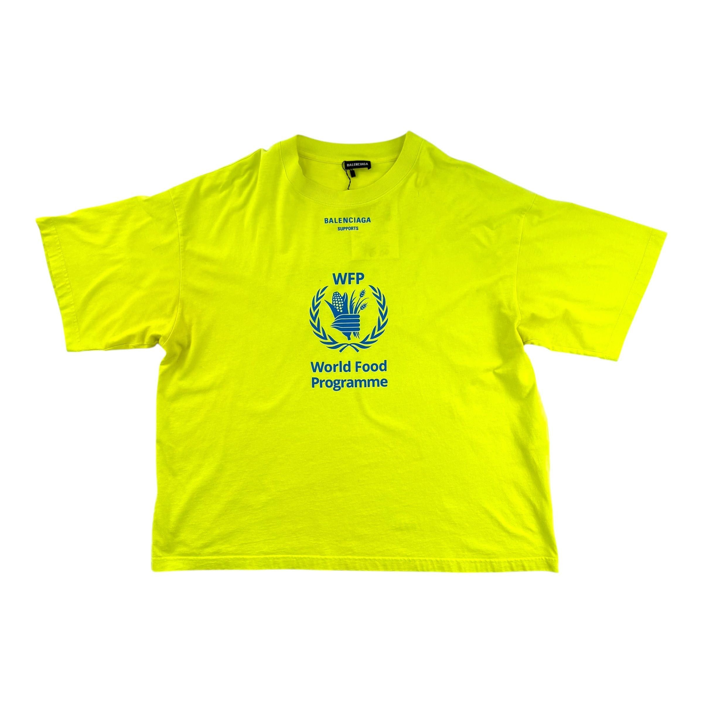 Balenciaga WFP Tee "Neon Green" Size US XL / EU 56 / 4 - 2 Thumbnail