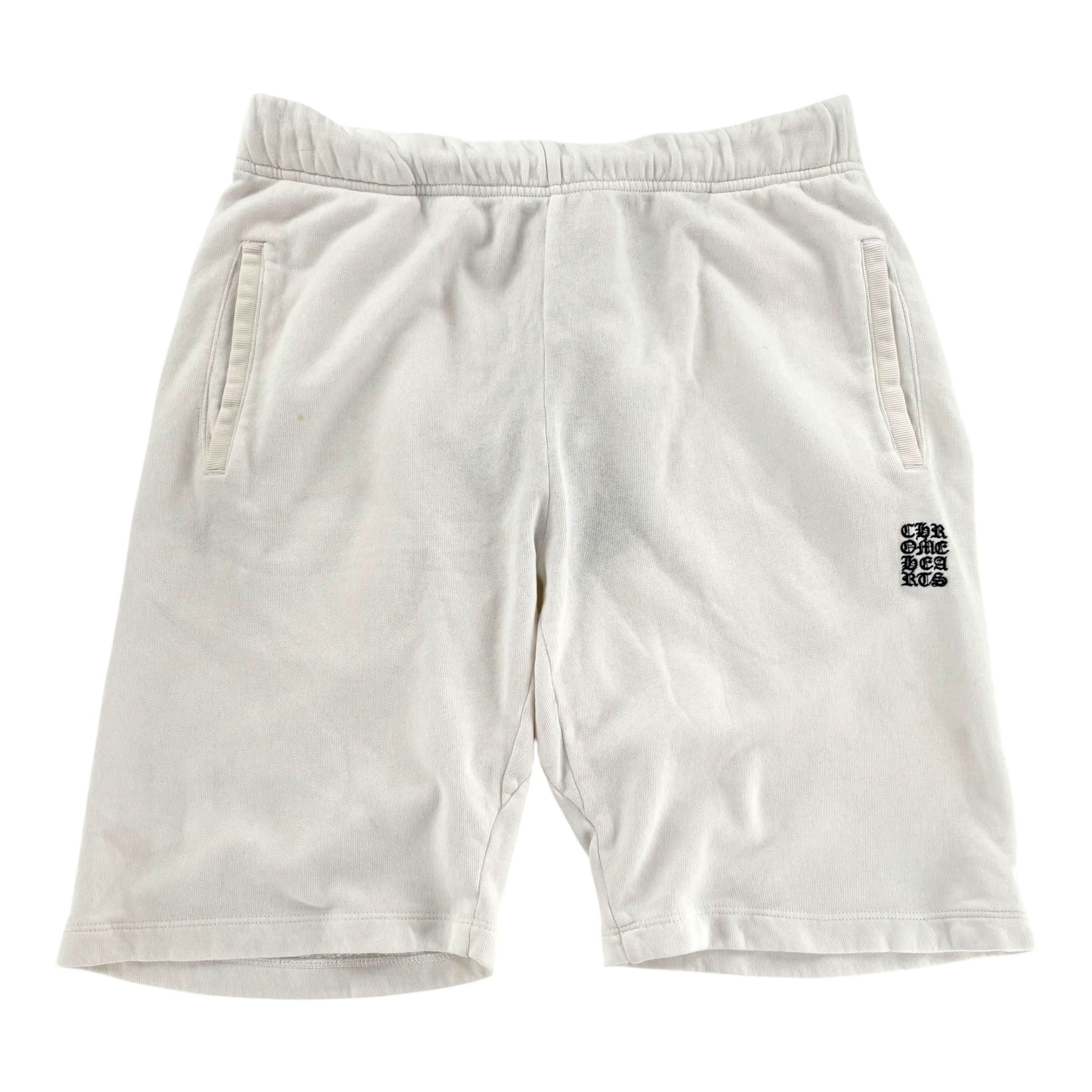 Chrome Hearts Script Sweatshorts White Size US M / EU 48-50 / 2 - 2 Thumbnail