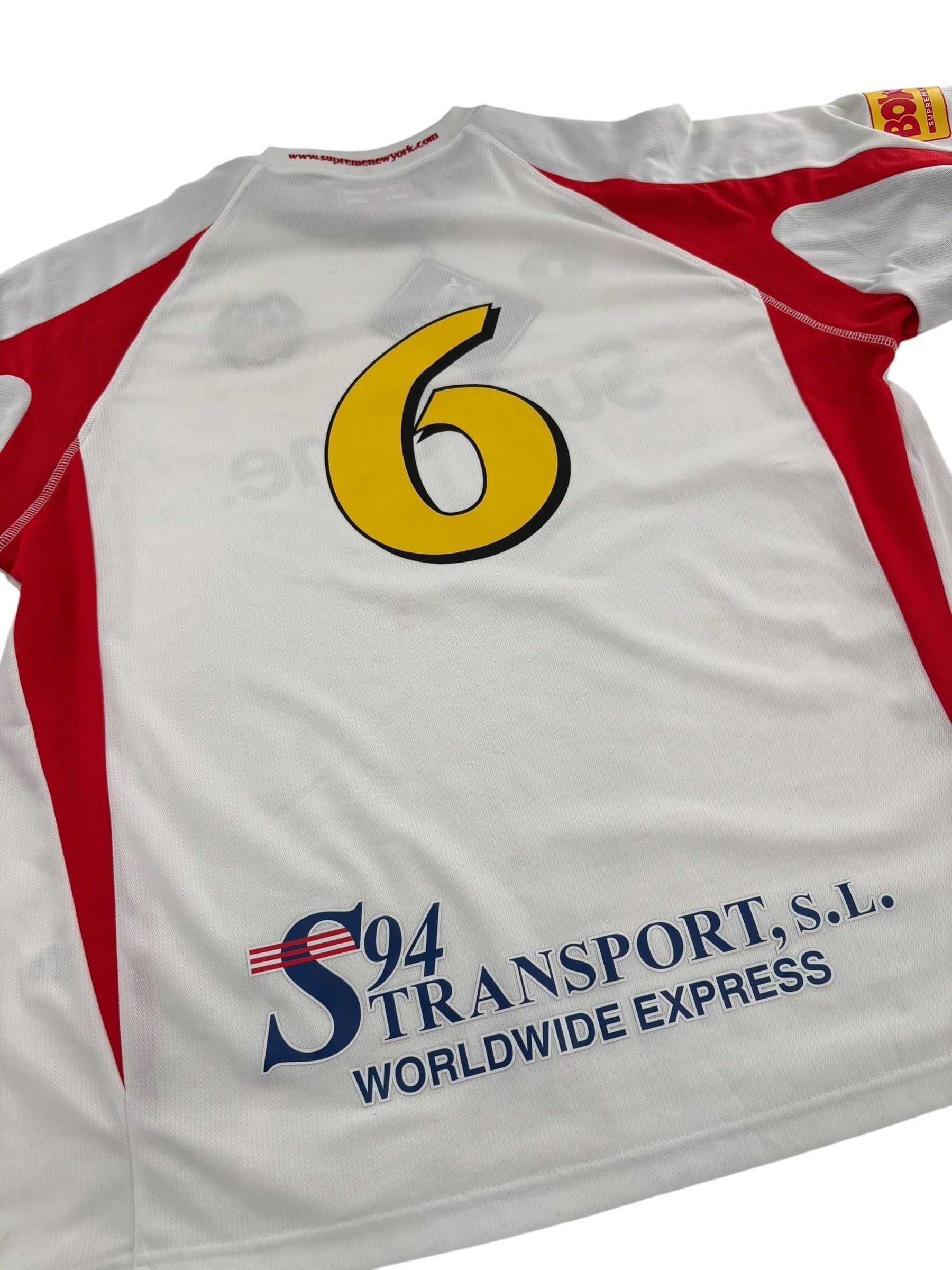 Supreme Hooded Soccer Jersey White Size US M / EU 48-50 / 2 - 3 Thumbnail