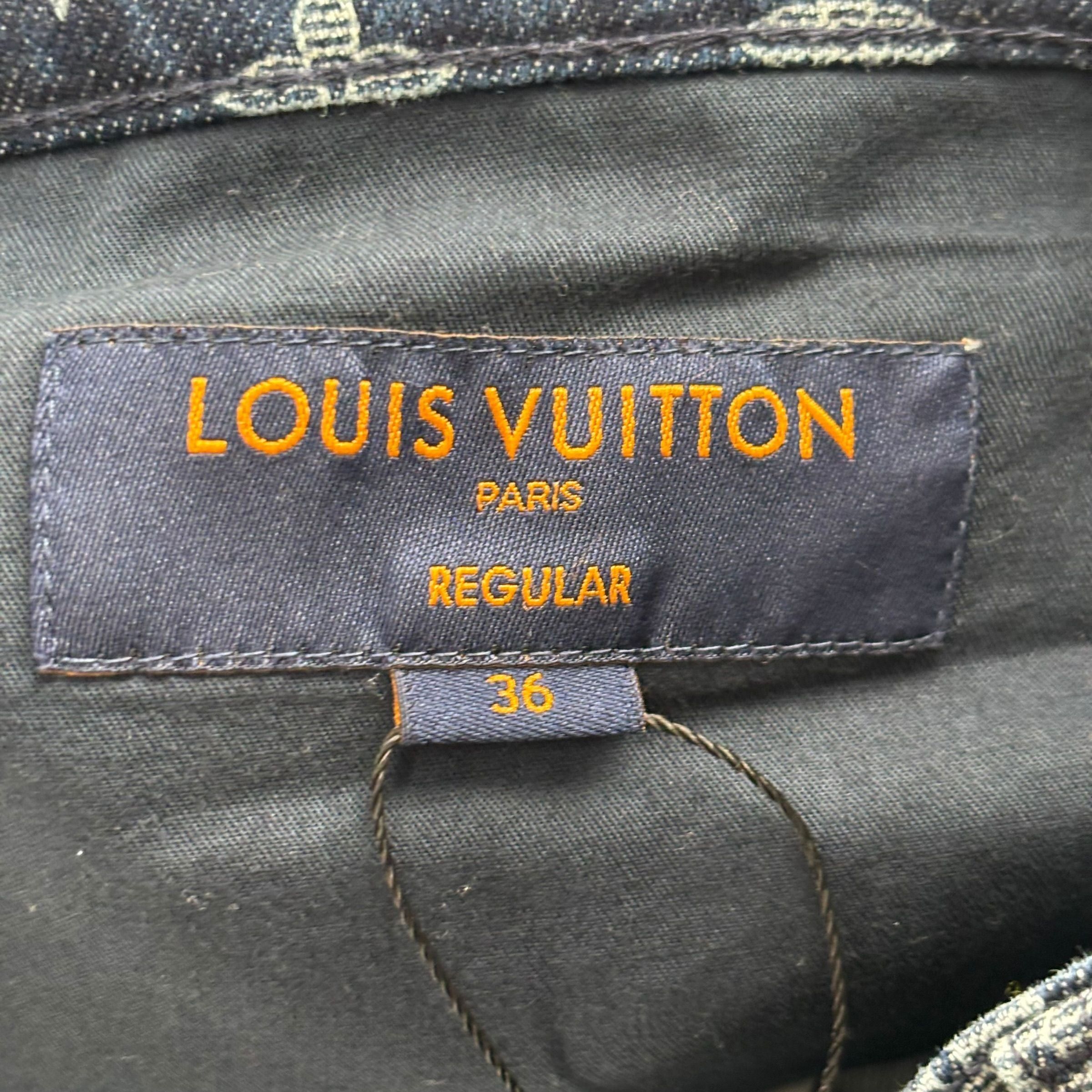 Louis Vuitton Kim Jones Monogram Denim Jeans Blue Size US 28 / EU 44 - 4 Thumbnail