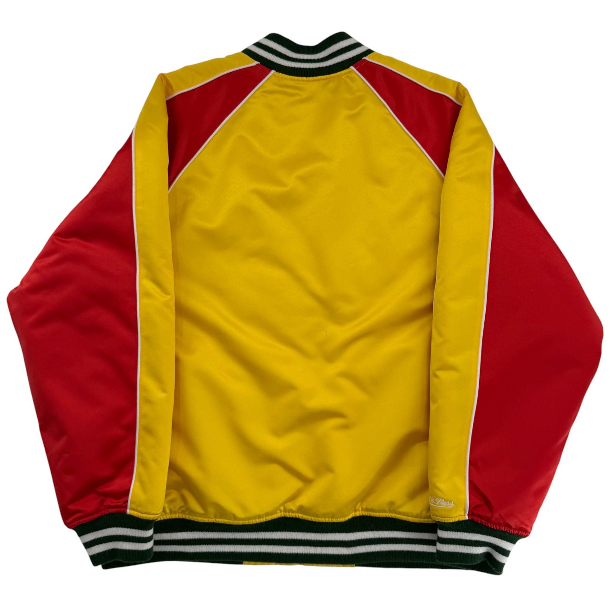 Supreme Mitchell & Ness Sequin Logo Varsity Jacket Gold Size US XL / EU 56 / 4 - 3 Thumbnail