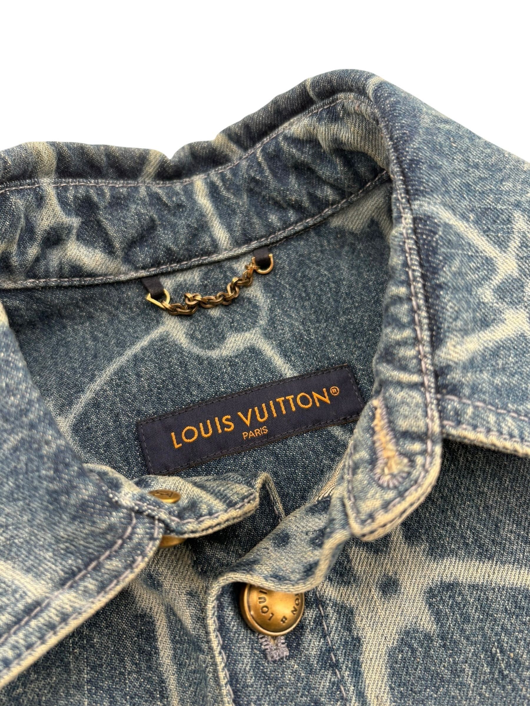 Louis Vuitton Barb Wire Monogram Denim Shirt Size US XS / EU 42 / 0 - 3 Thumbnail