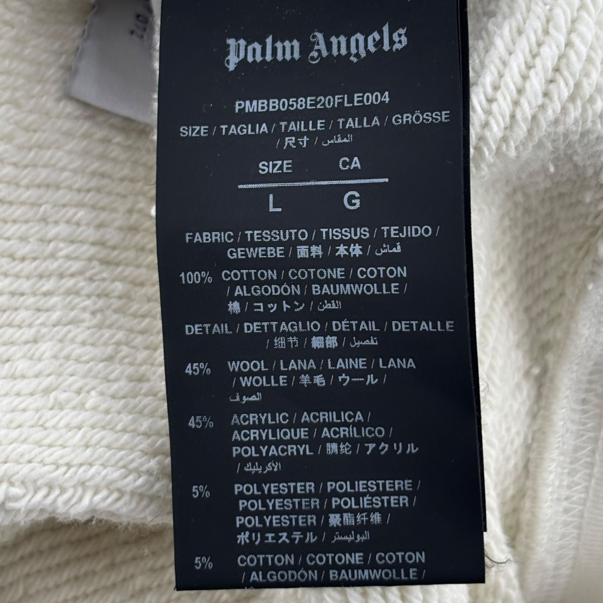 Palm Angels Sweatshirt "Teddy Bear White" Size US L / EU 52-54 / 3 - 5 Thumbnail