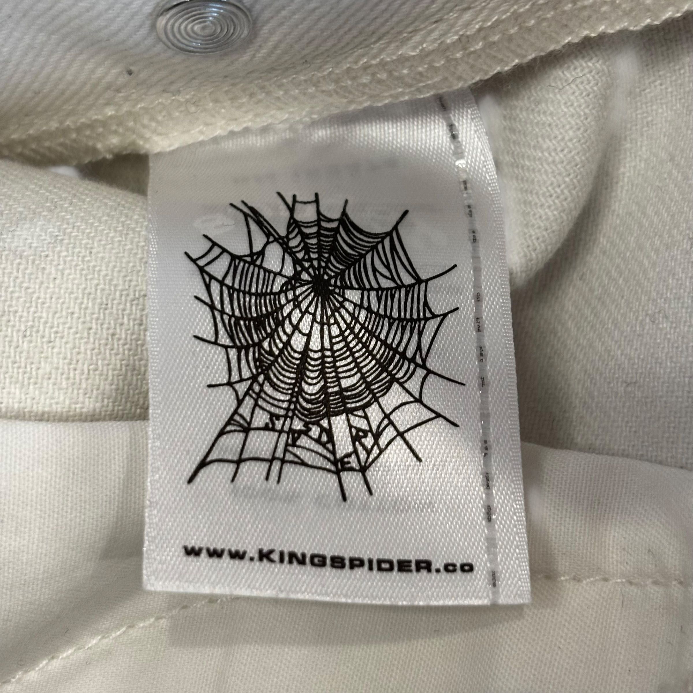 Sp5der V3 Logo Denim Short White Size US 36 / EU 52 - 4 Thumbnail