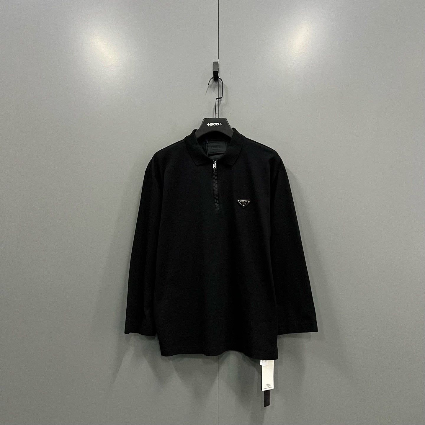 Prada Prada Triangle Logo Half-Zip Polo Size L Size US L / EU 52-54 / 3 - 2 Thumbnail