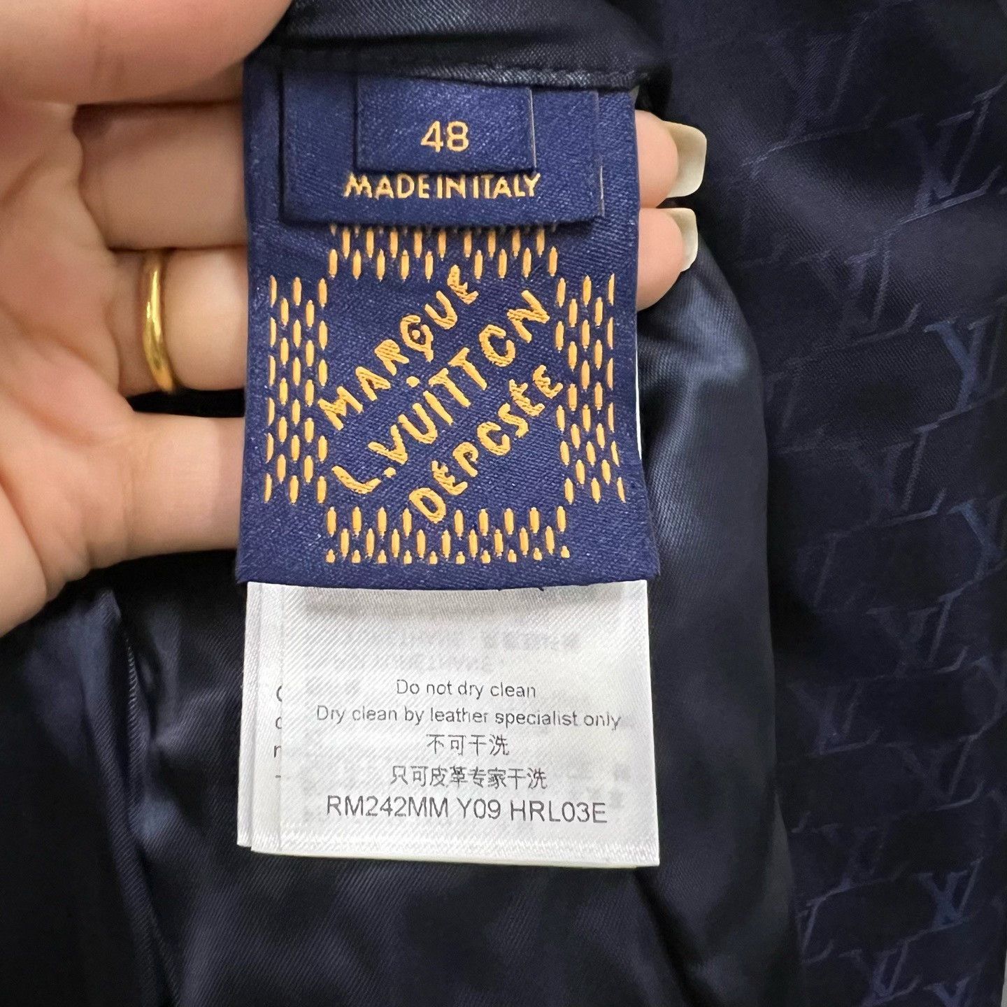 Louis Vuitton Louis Vuitton Leather Bomber Jacket Size 48 Size US M / EU 48-50 / 2 - 6 Thumbnail