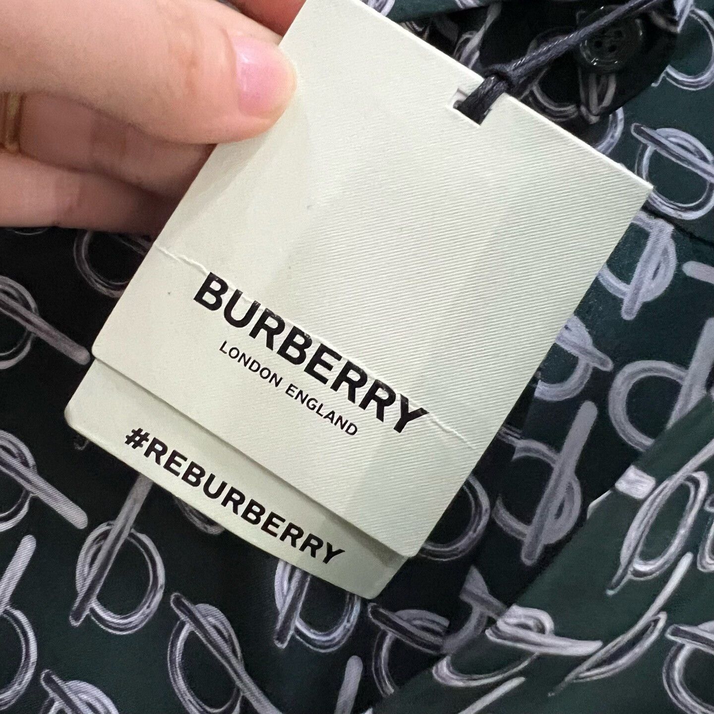 Burberry Burberry Monogram Print Button Up Shirt Size L Size US L / EU 52-54 / 3 - 6 Thumbnail