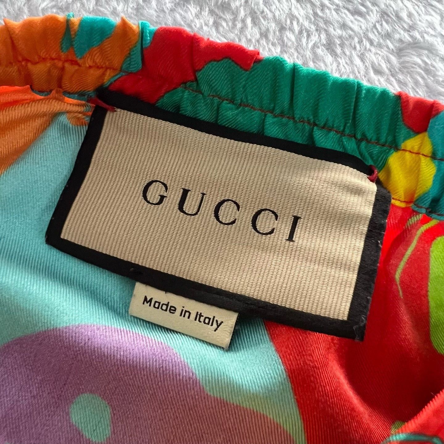 Gucci Gucci Multi-Color Logo Silk Shorts Size 50 Size US 34 / EU 50 - 4 Thumbnail