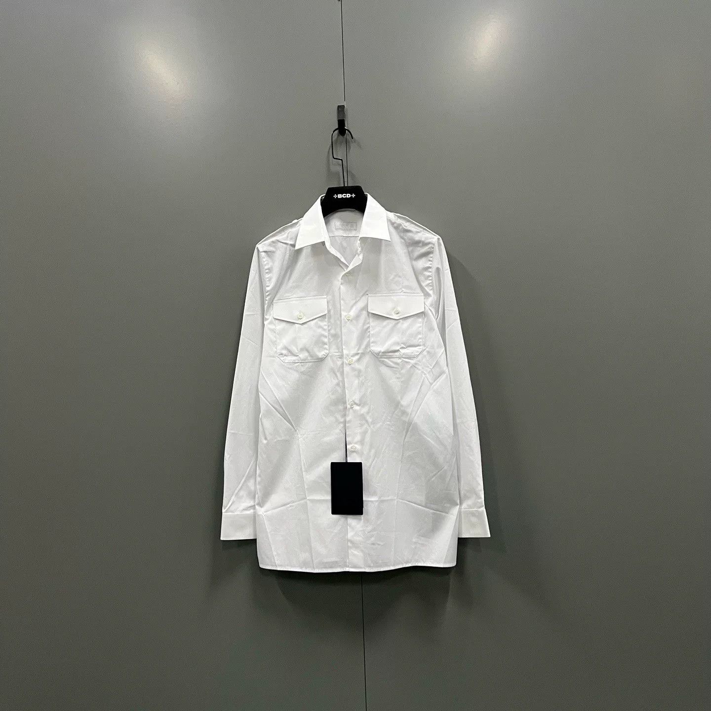 Prada Prada White Long Sleeve Button Up Shirt Size M Size US M / EU 48-50 / 2 - 2 Thumbnail