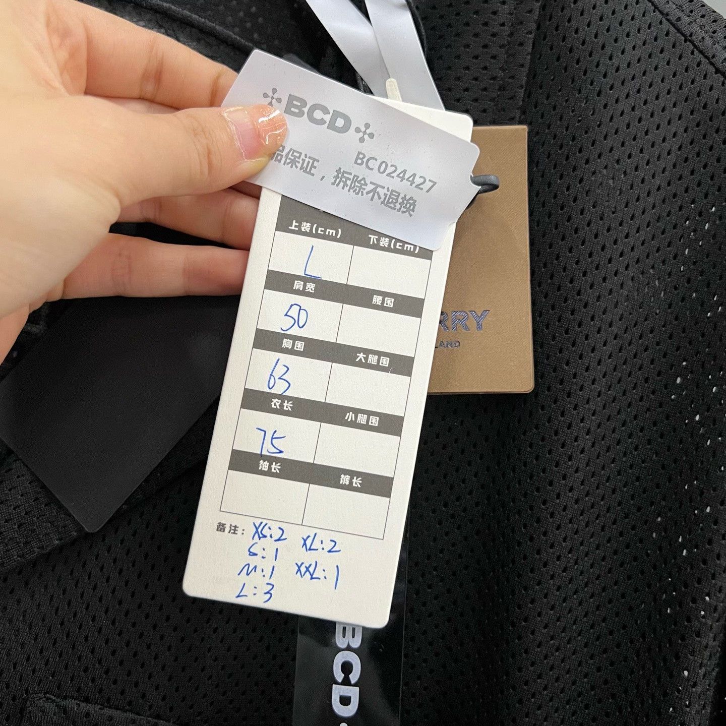 Burberry Burberry Back Embroidery Mesh Button Up Shirt Size L Size US L / EU 52-54 / 3 - 7 Thumbnail