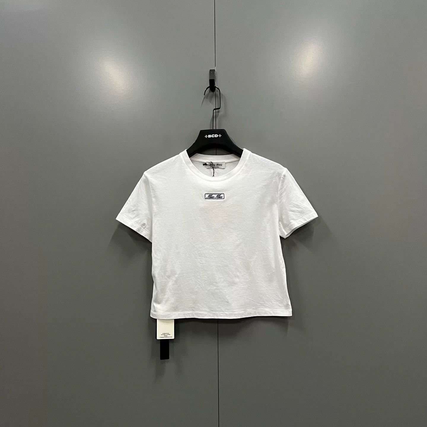 Miu Miu Miu Miu Logo White T-Shirt Size M / US 6-8 / IT 42-44 - 2 Thumbnail