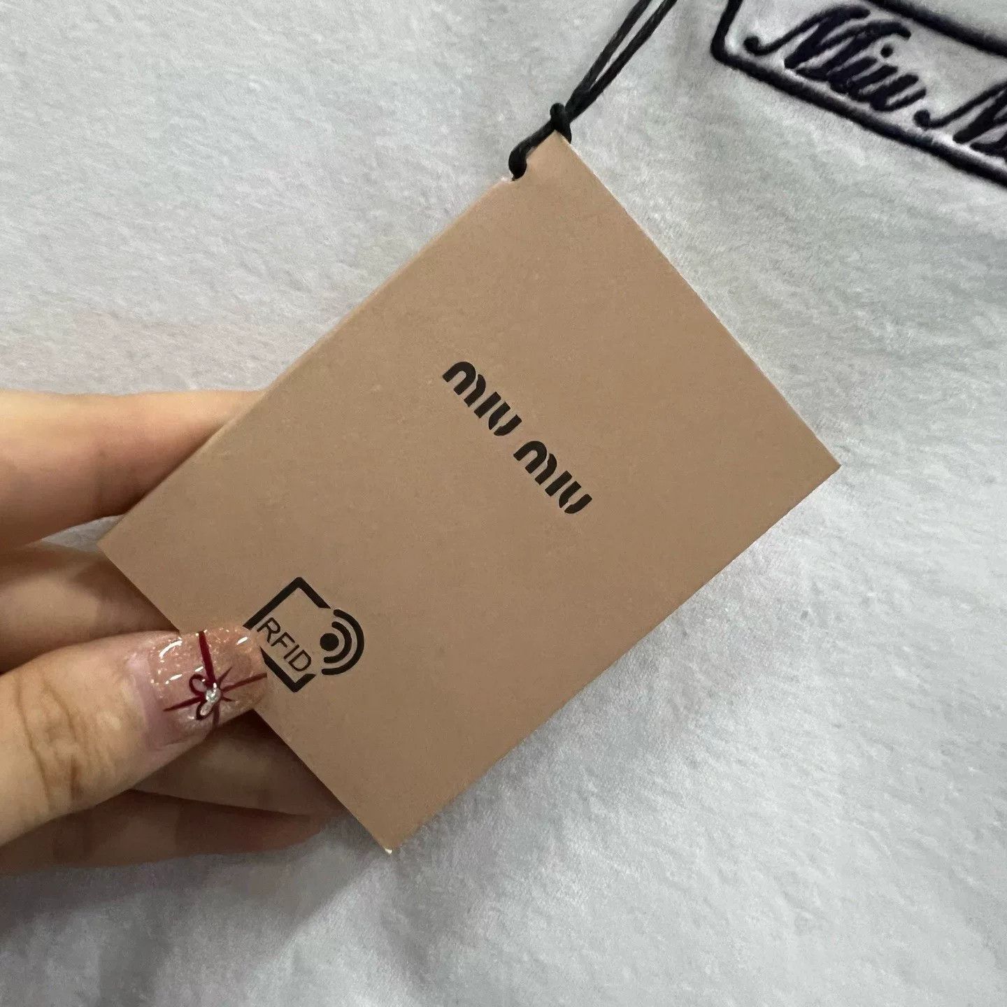 Miu Miu Miu Miu Logo White T-Shirt Size M / US 6-8 / IT 42-44 - 4 Thumbnail