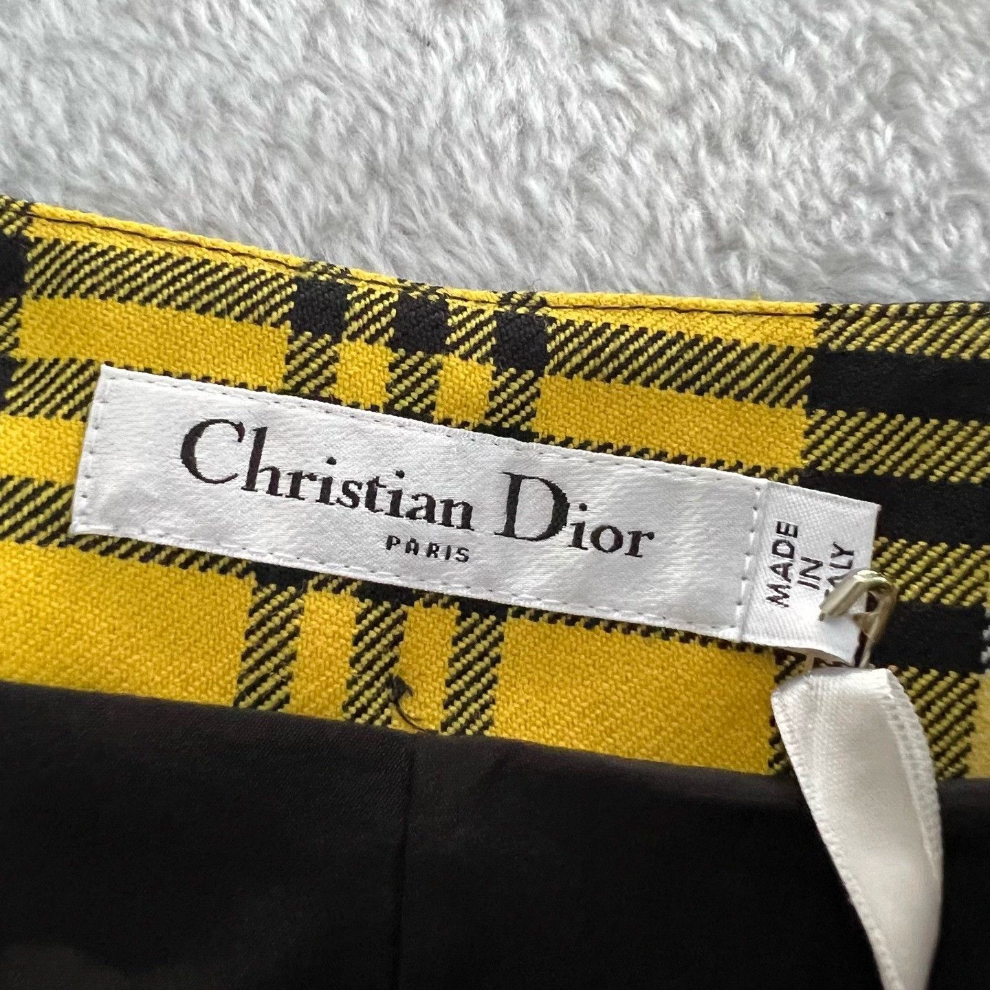 Christian Dior Monsieur Christian Dior Yellow Plaid Shorts Size 34 Size 25" / US 0 / IT 36 - 4 Thumbnail