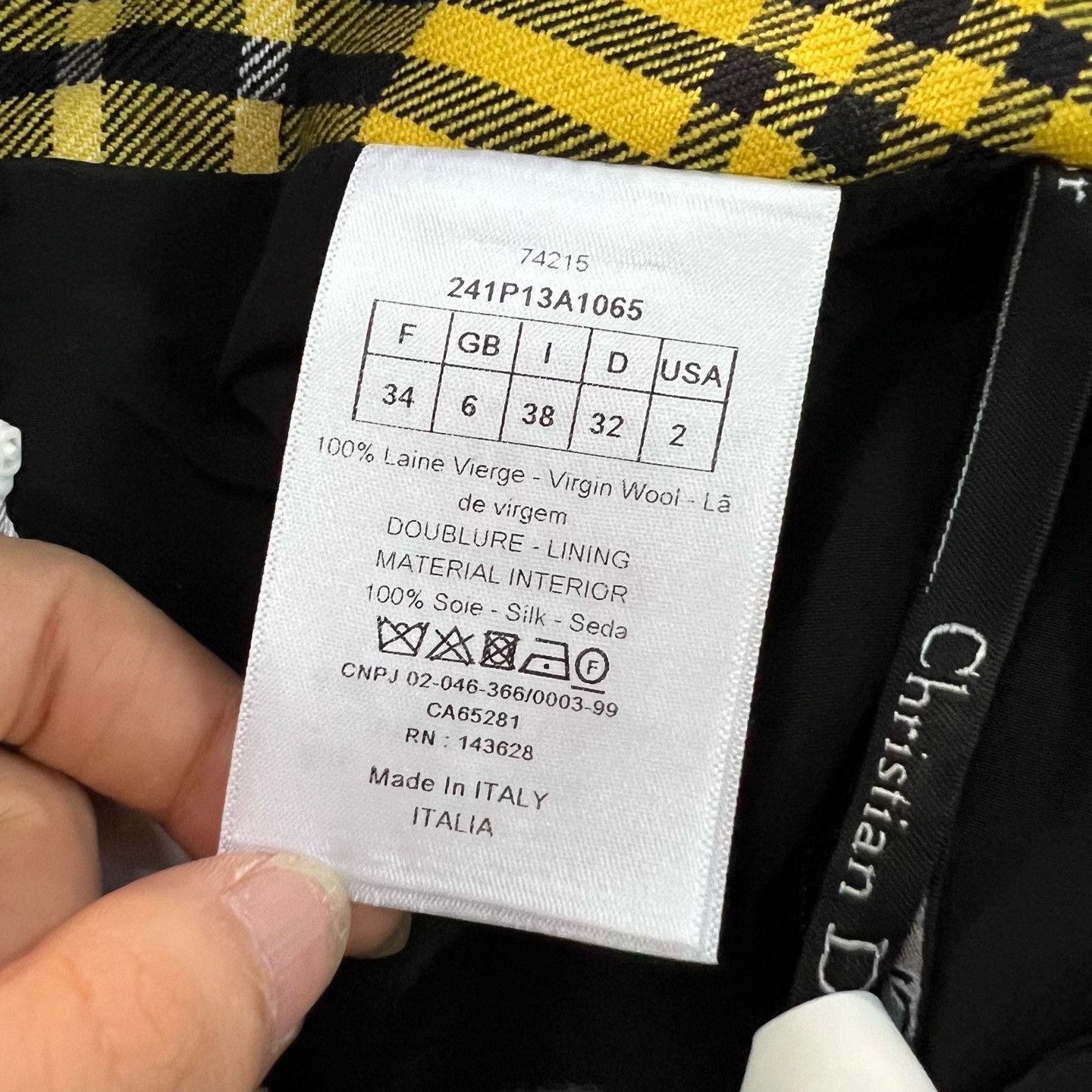 Christian Dior Monsieur Christian Dior Yellow Plaid Shorts Size 34 Size 25" / US 0 / IT 36 - 6 Thumbnail