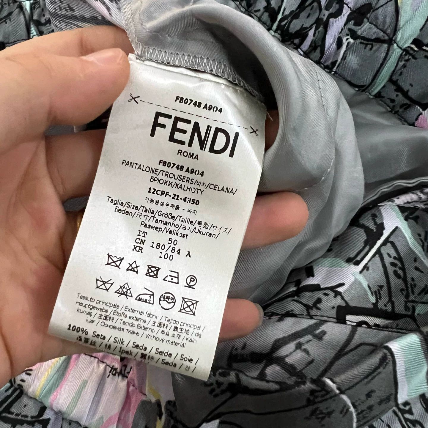 Fendi Fendi Map Print Casual Pants Size 50 Size US 34 / EU 50 - 6 Thumbnail