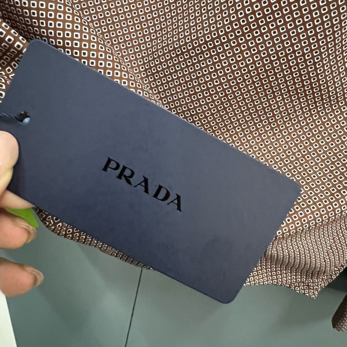 Prada Prada Geometric Print Shirt Size L Size US L / EU 52-54 / 3 - 6 Thumbnail