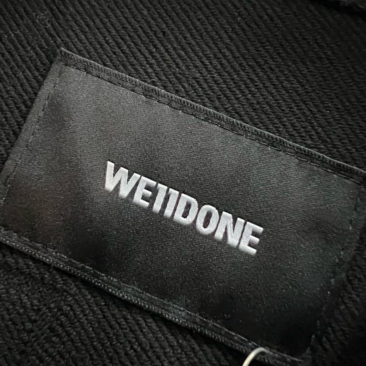 WE11DONE WE11DONE Wash Black Logo Denim Trucker Jacket Size M Size US M / EU 48-50 / 2 - 5 Thumbnail