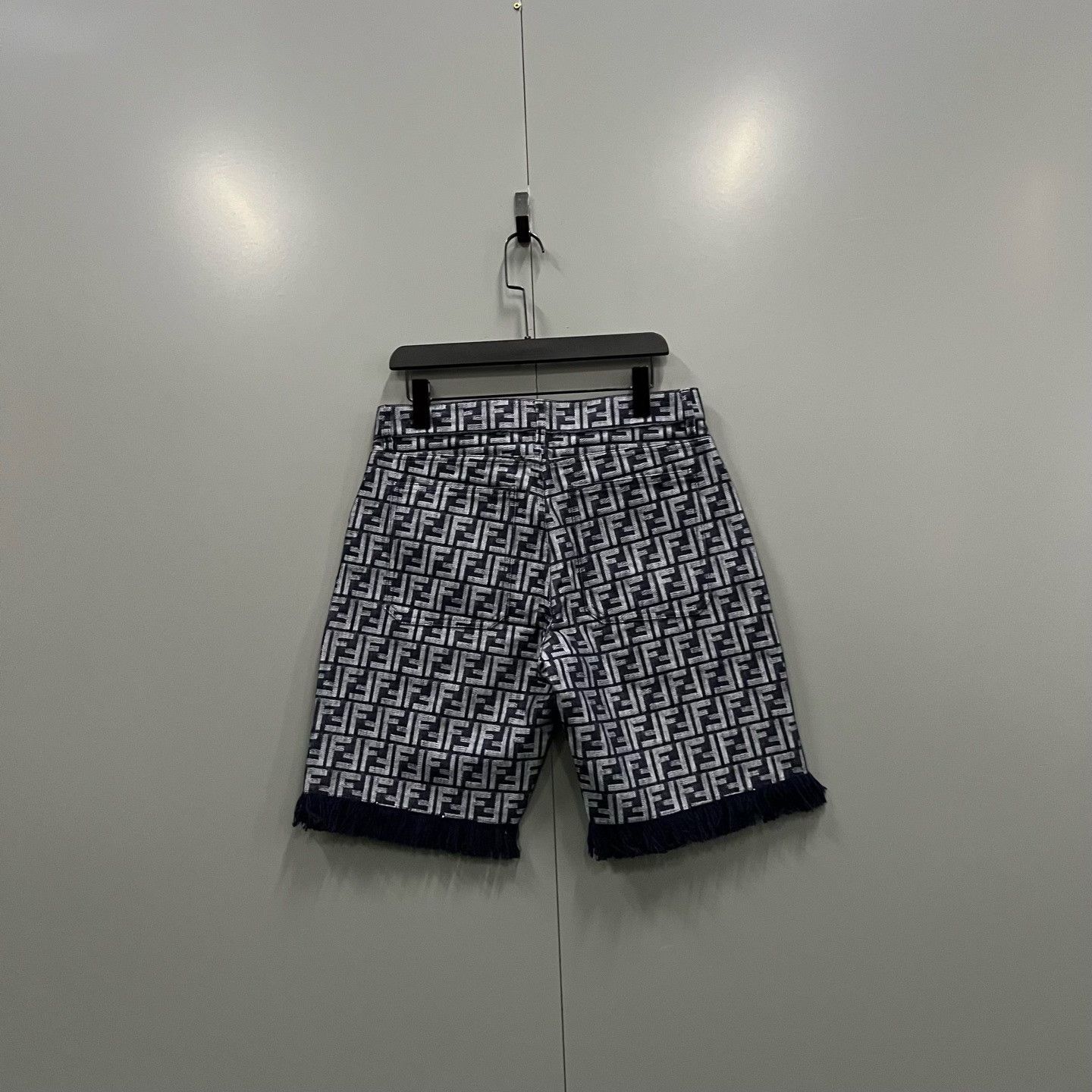 Fendi Fendi FF Logo Fringe Shorts Size 33 Size US 33 - 3 Thumbnail
