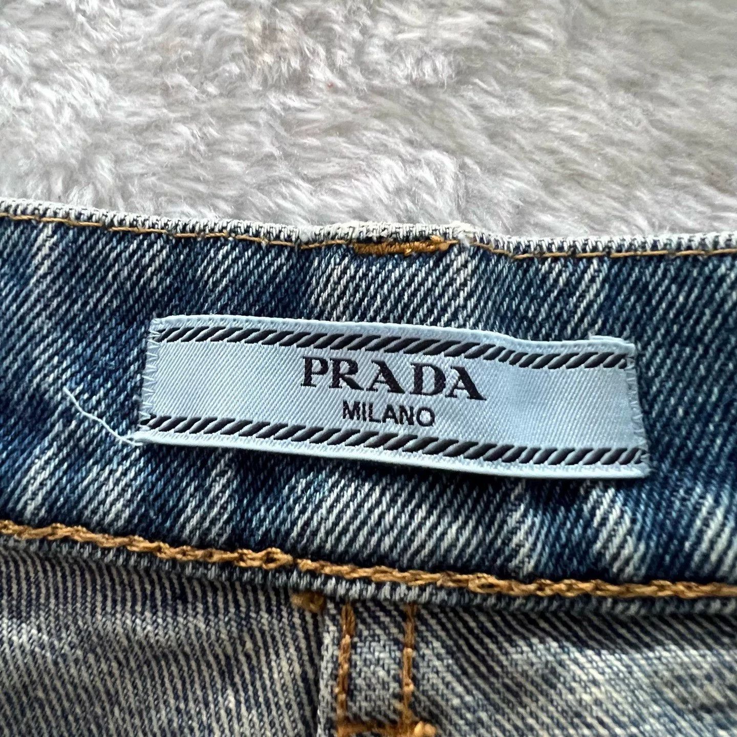 Prada Prada Blue Wash Denim Jeans Size 28 Size US 28 / EU 44 - 4 Thumbnail
