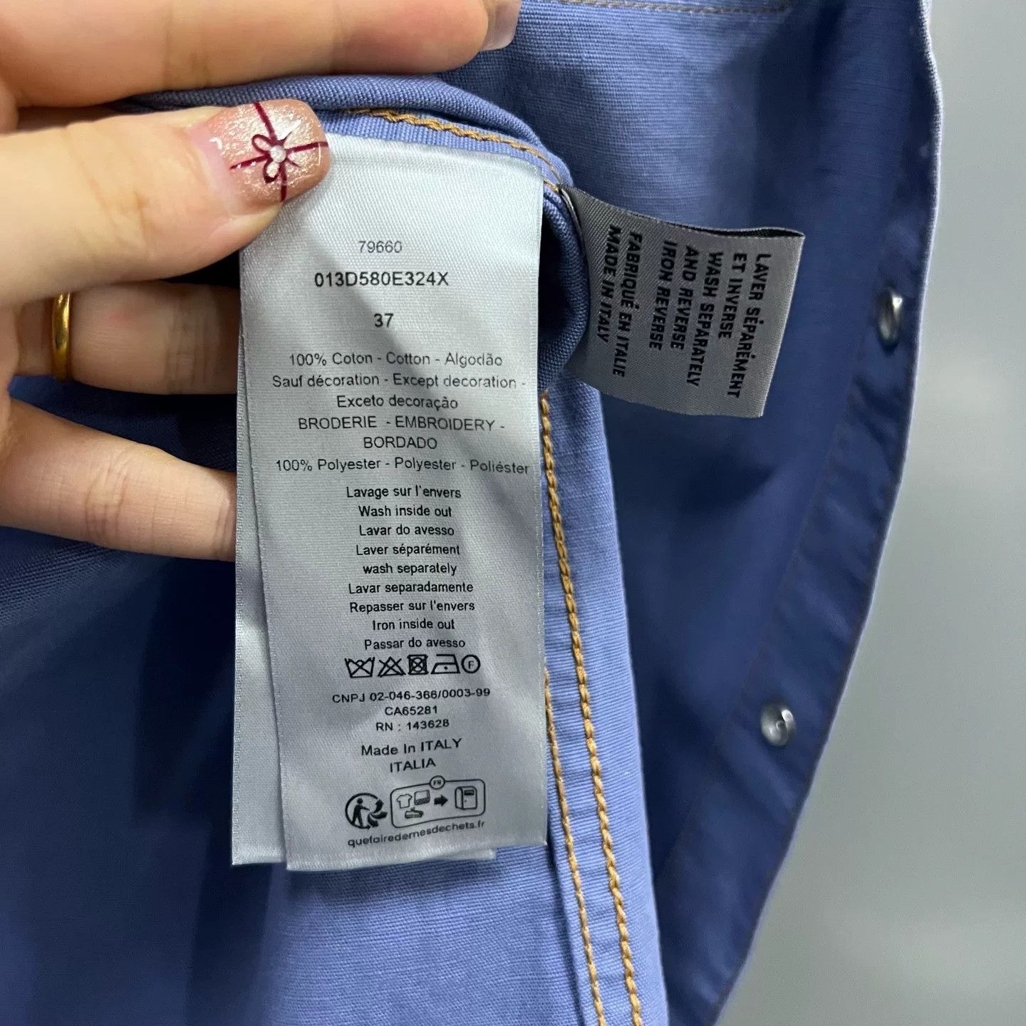 Dior Dior x Duncan Grant Patch Shirt Size S Size US S / EU 44-46 / 1 - 6 Thumbnail
