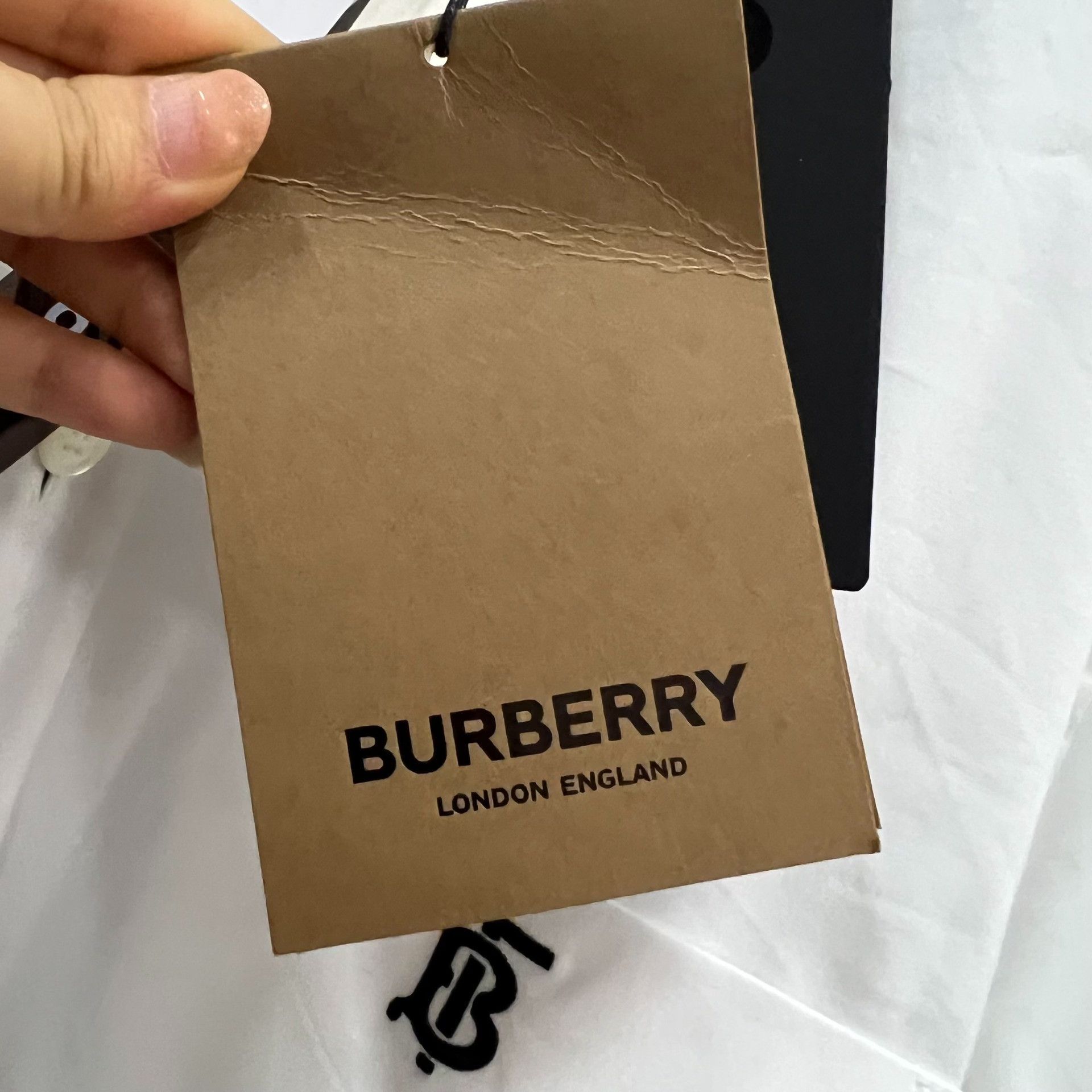 Burberry Burberry TB Logo White Shirt Size L Size US L / EU 52-54 / 3 - 7 Thumbnail