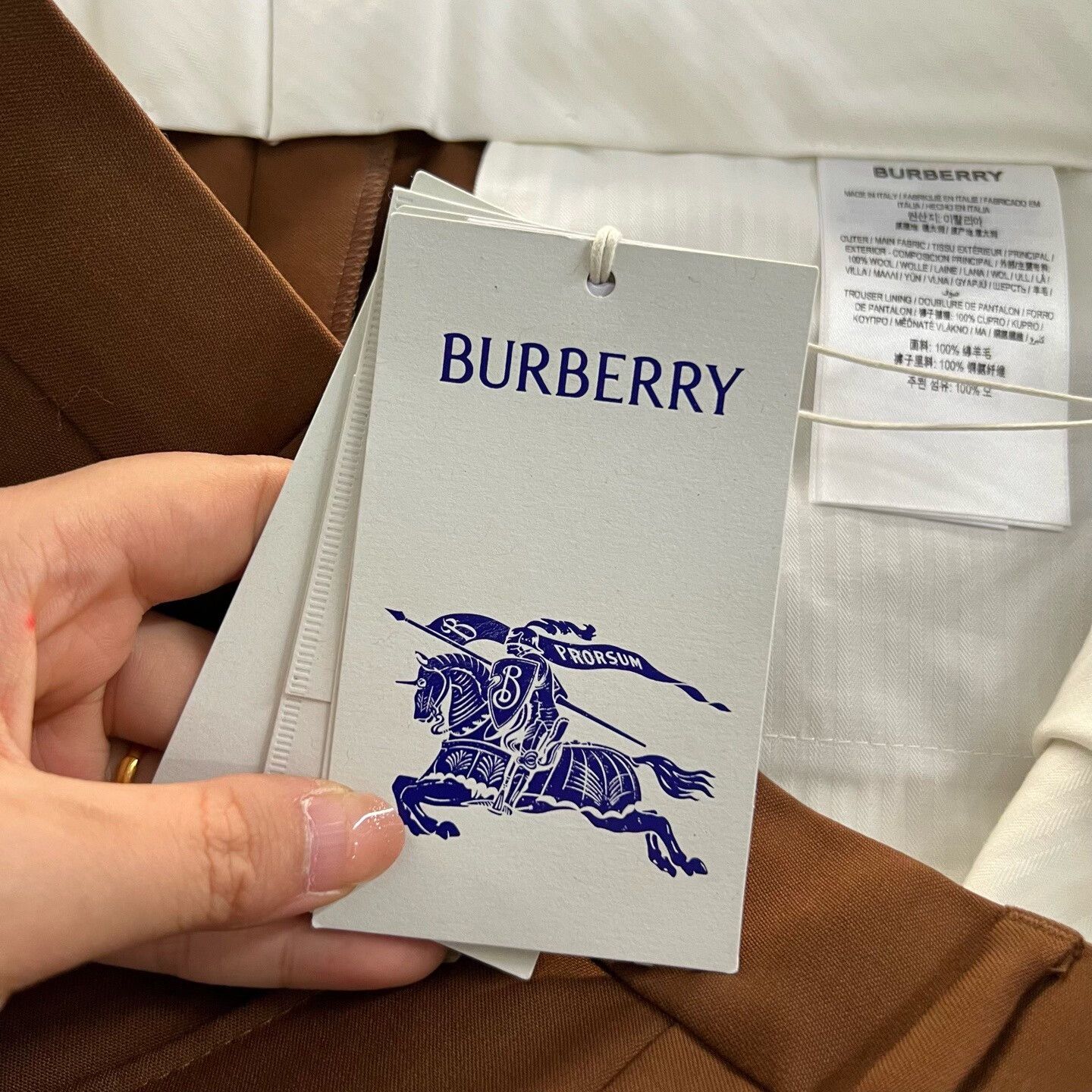 Burberry Burberry Brown Wool Casual Pants Size 32 Size US 32 / EU 48 - 6 Thumbnail