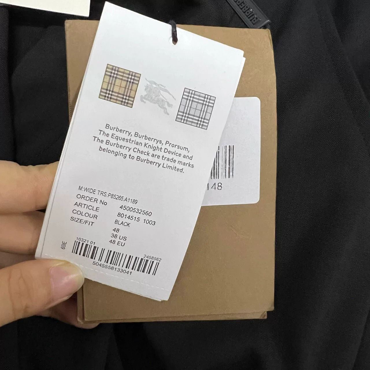 Burberry Burberry Black Wool Trousers Size 32 Size US 32 / EU 48 - 6 Thumbnail