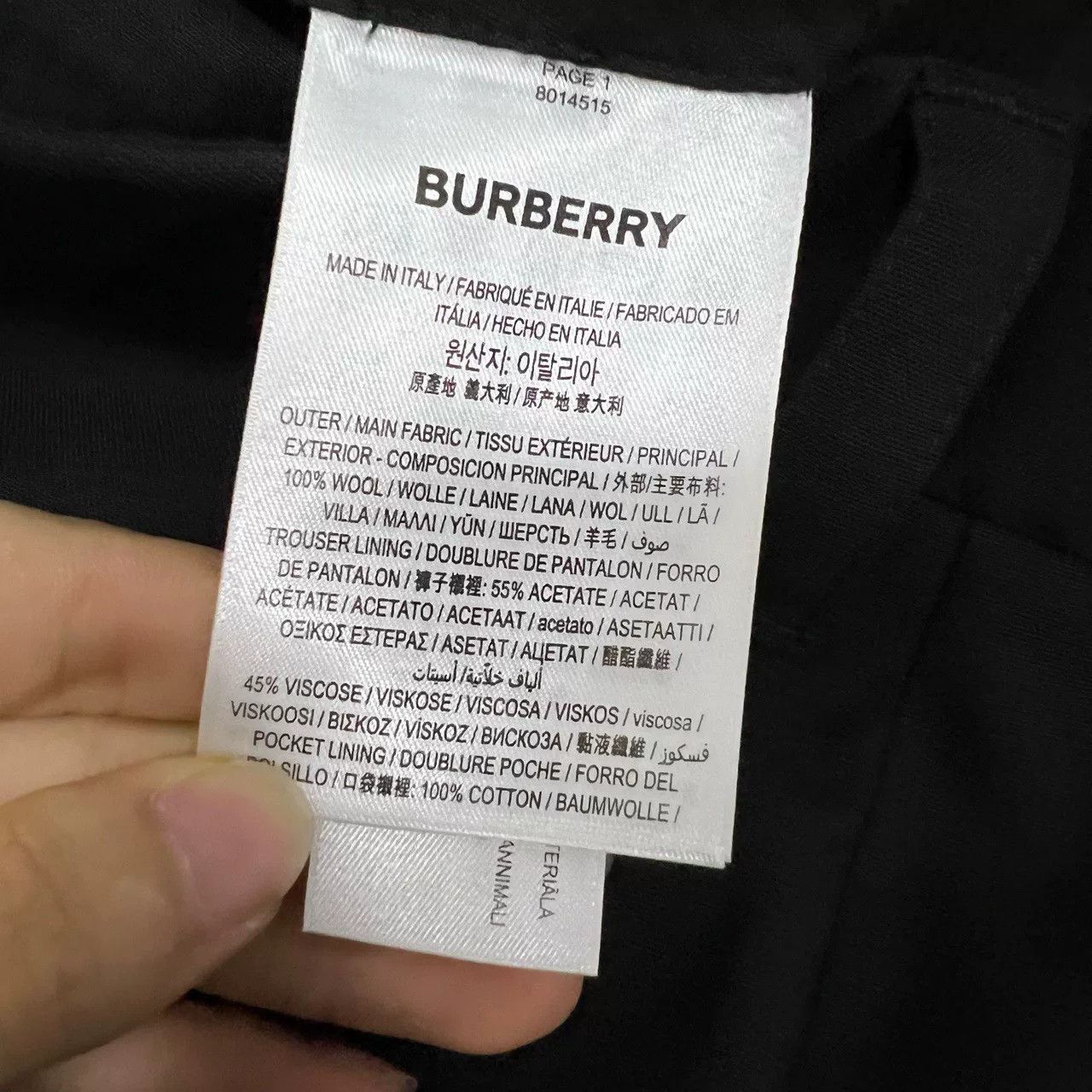 Burberry Burberry Black Wool Trousers Size 32 Size US 32 / EU 48 - 5 Thumbnail