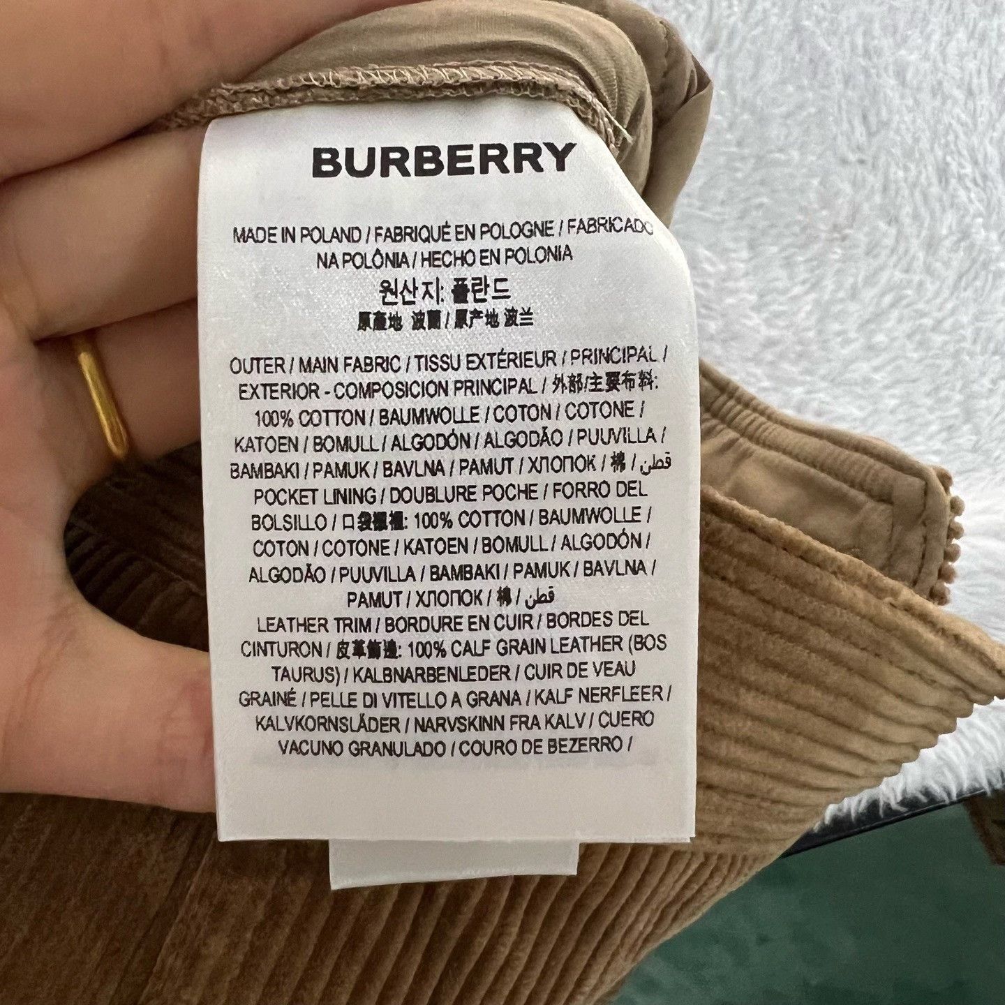 Burberry Burberry Corduroy Pants IT 38 Size 26" / US 2 / IT 38 - 6 Thumbnail
