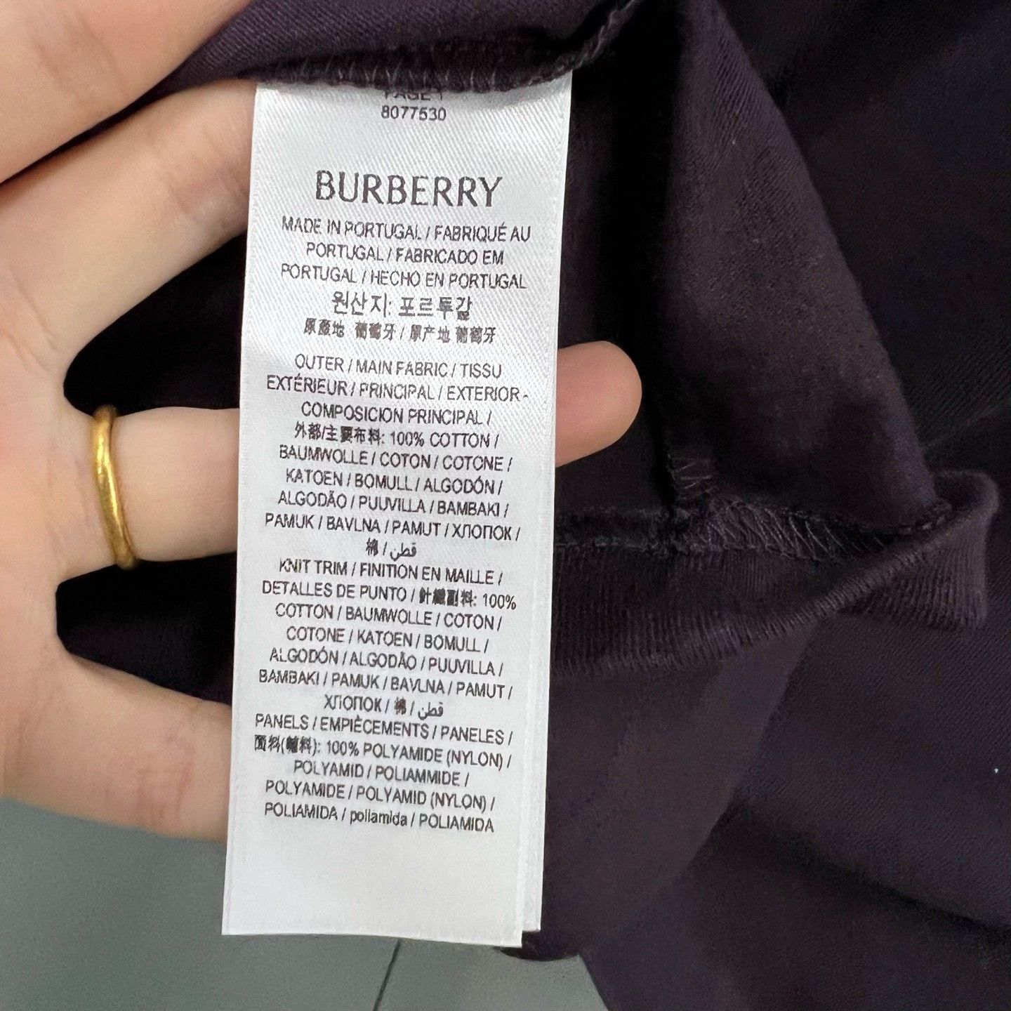 Burberry Burberry Quilted Panel Long Sleeve Top Size M Size US M / EU 48-50 / 2 - 4 Thumbnail