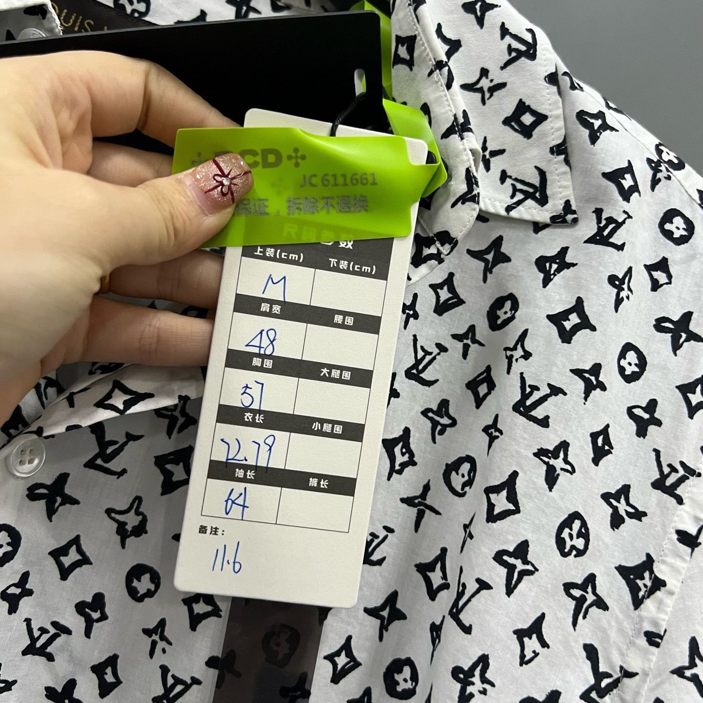 Louis Vuitton Louis Vuitton Monogram Long Sleeve Shirt Size M Size US M / EU 48-50 / 2 - 6 Thumbnail