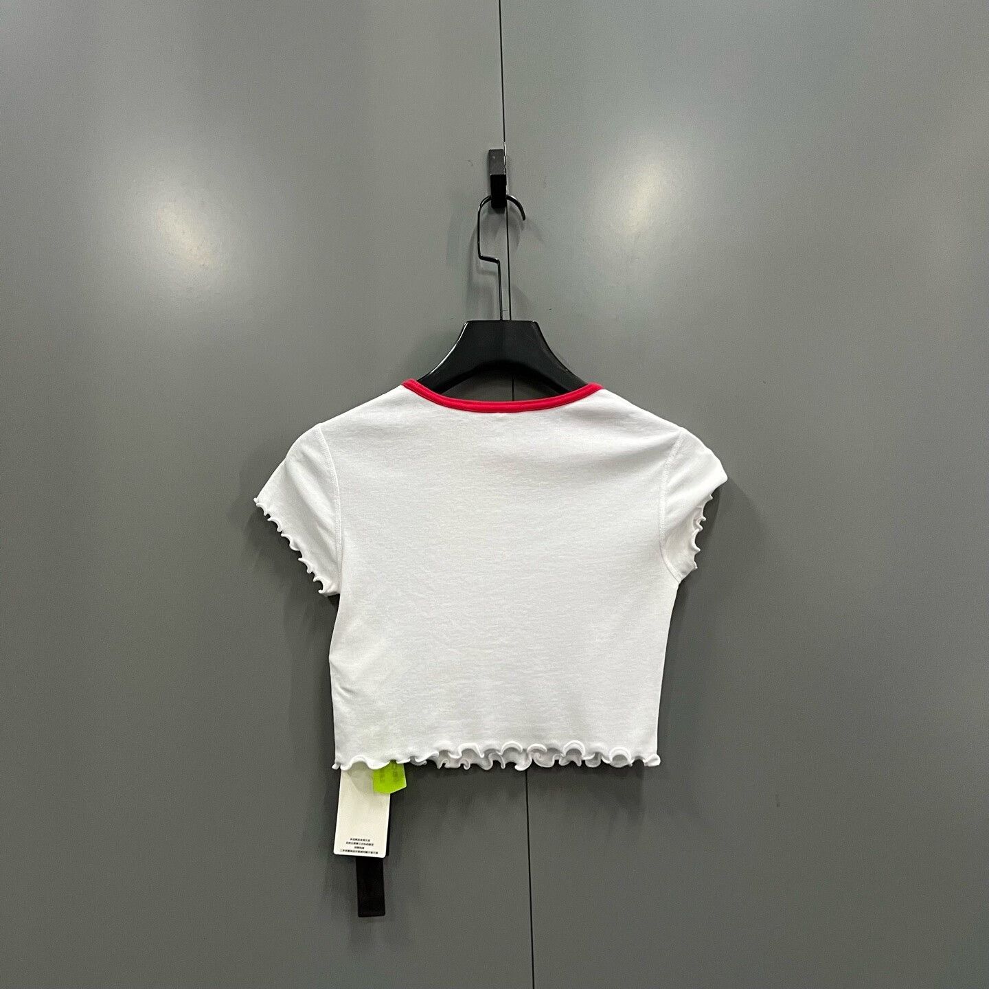 Alexander Wang Alexander Wang Logo Embroidered Crop Tee Size XS Size XS / US 0-2 / IT 36-38 - 3 Thumbnail