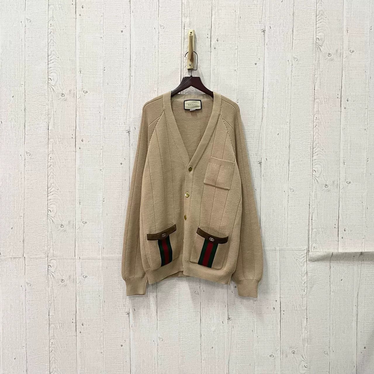 Gucci Gucci Web Stripe Knit Cardigan XL Size US XL / EU 56 / 4 - 4 Thumbnail