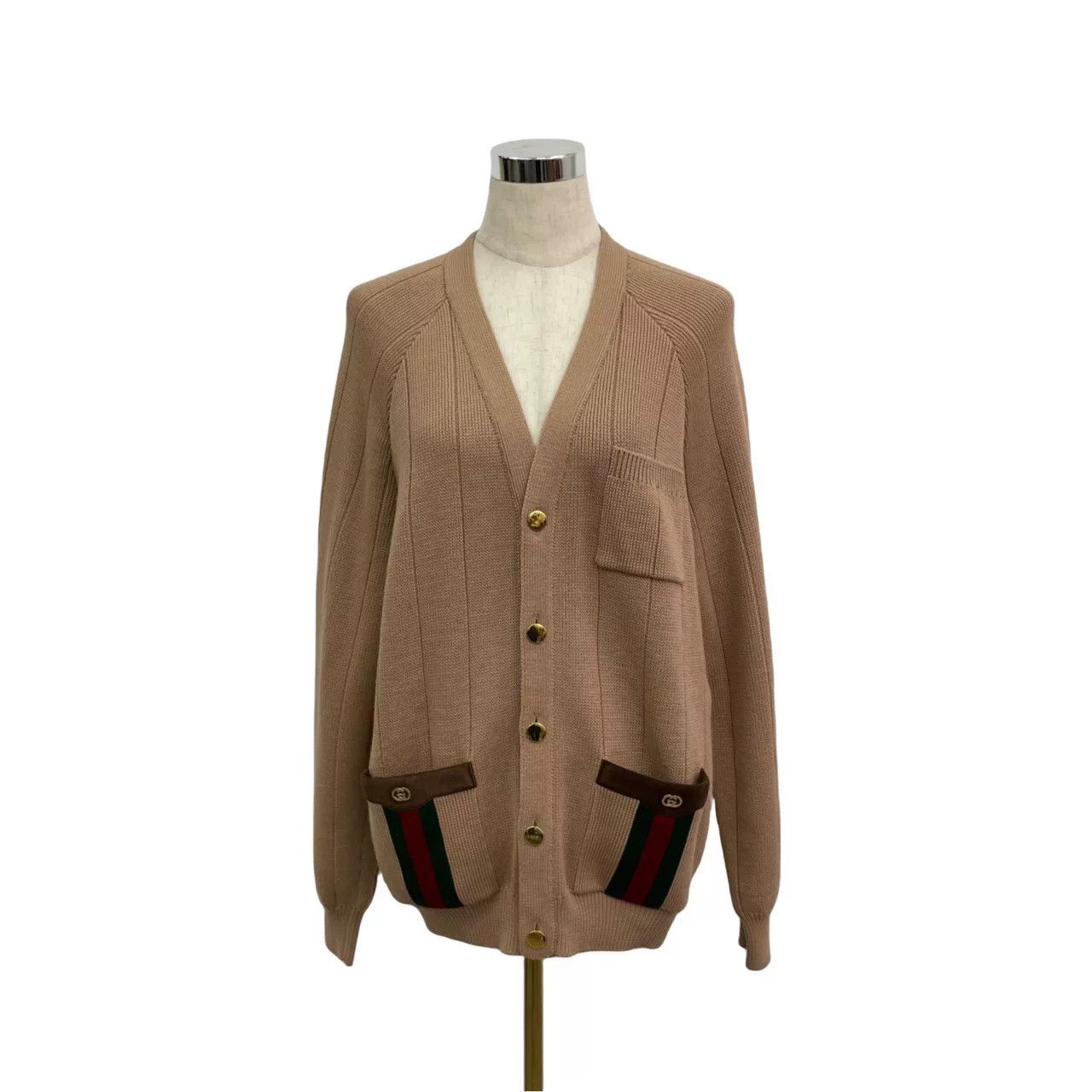Gucci Gucci Web Stripe Knit Cardigan XL Size US XL / EU 56 / 4 - 8 Thumbnail