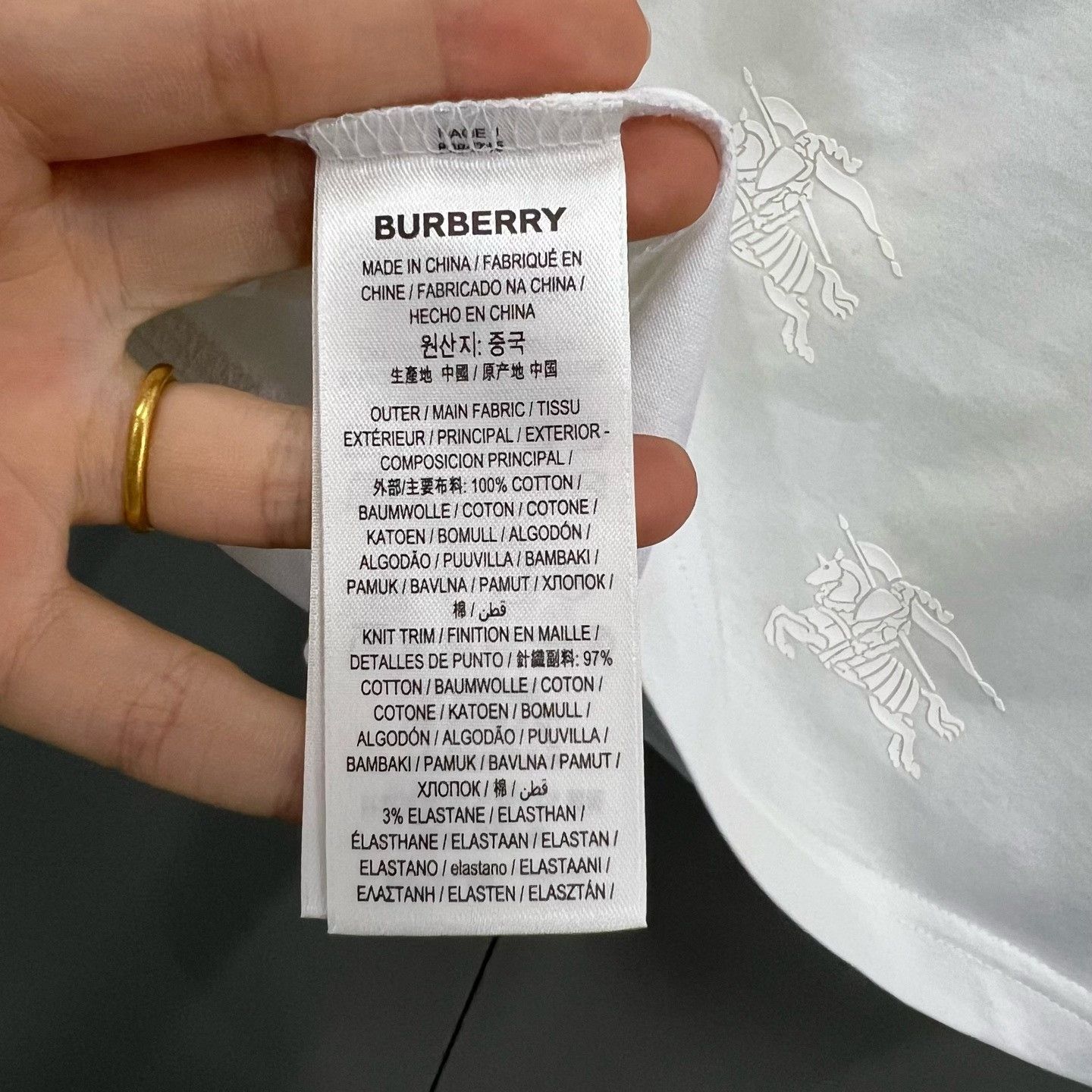 Burberry Burberry Equestrian Knight Logo T-Shirt Size XS Size US XS / EU 42 / 0 - 4 Thumbnail