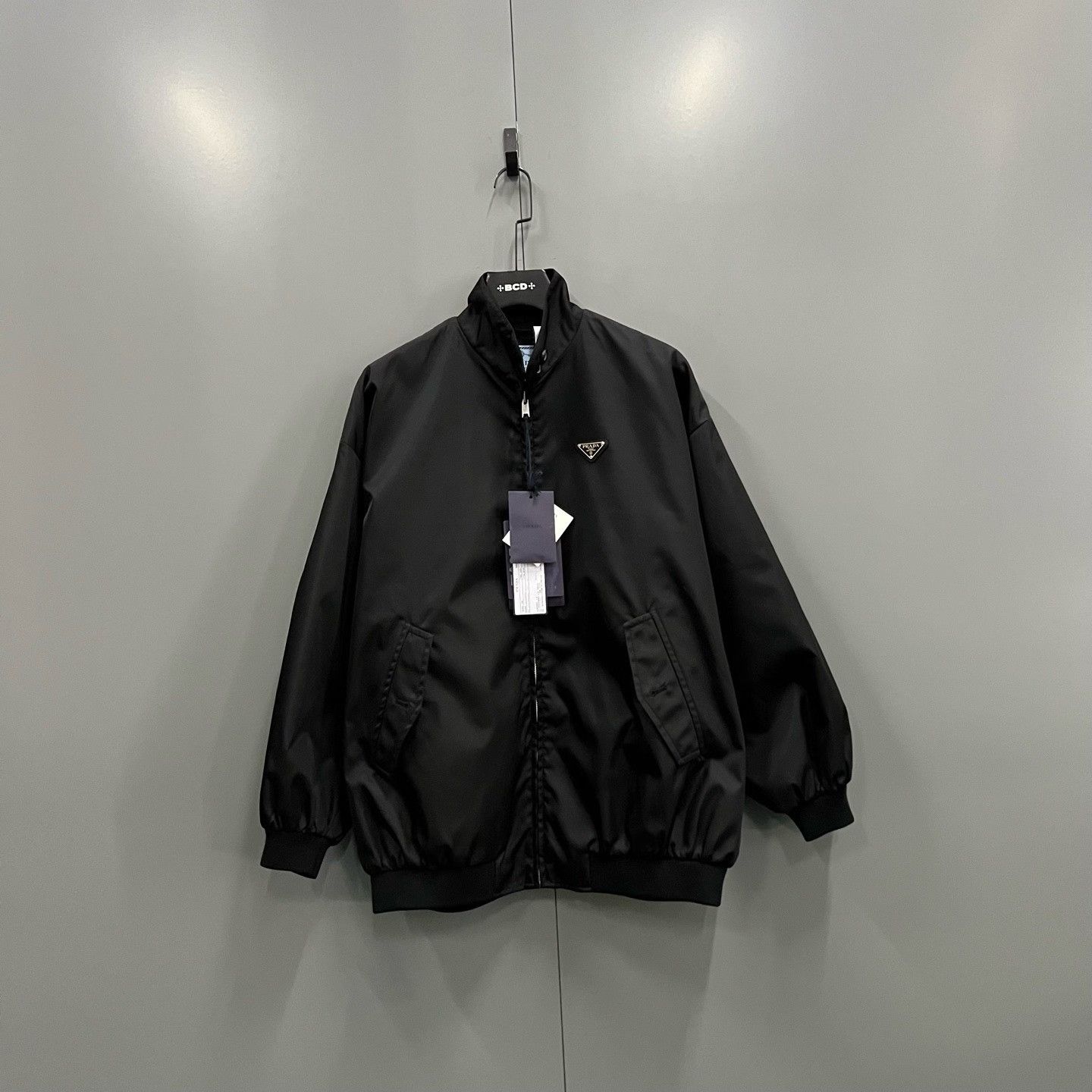 Prada Prada Logo Zip-Up Jacket Black Size S Size US S / EU 44-46 / 1 - 2 Thumbnail