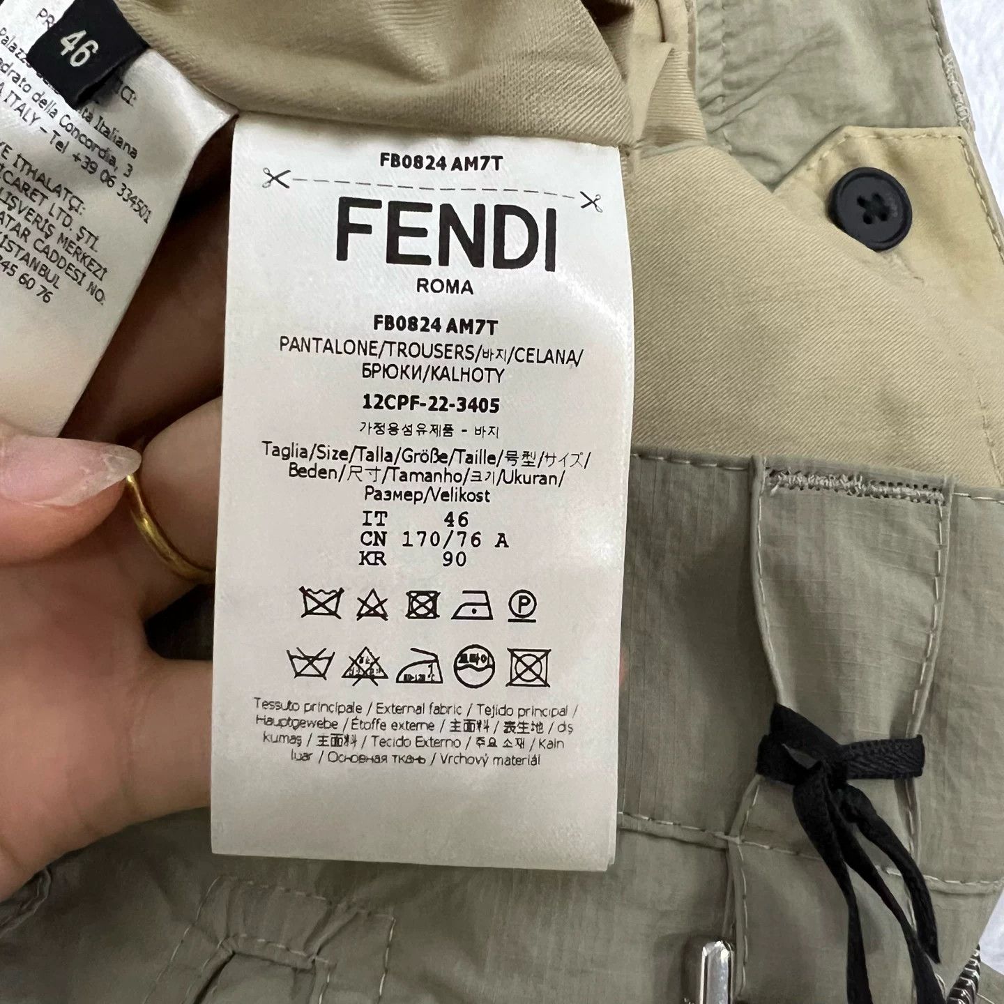 Fendi Fendi Utility Cargo Pants Size 30 Size US 30 / EU 46 - 5 Thumbnail