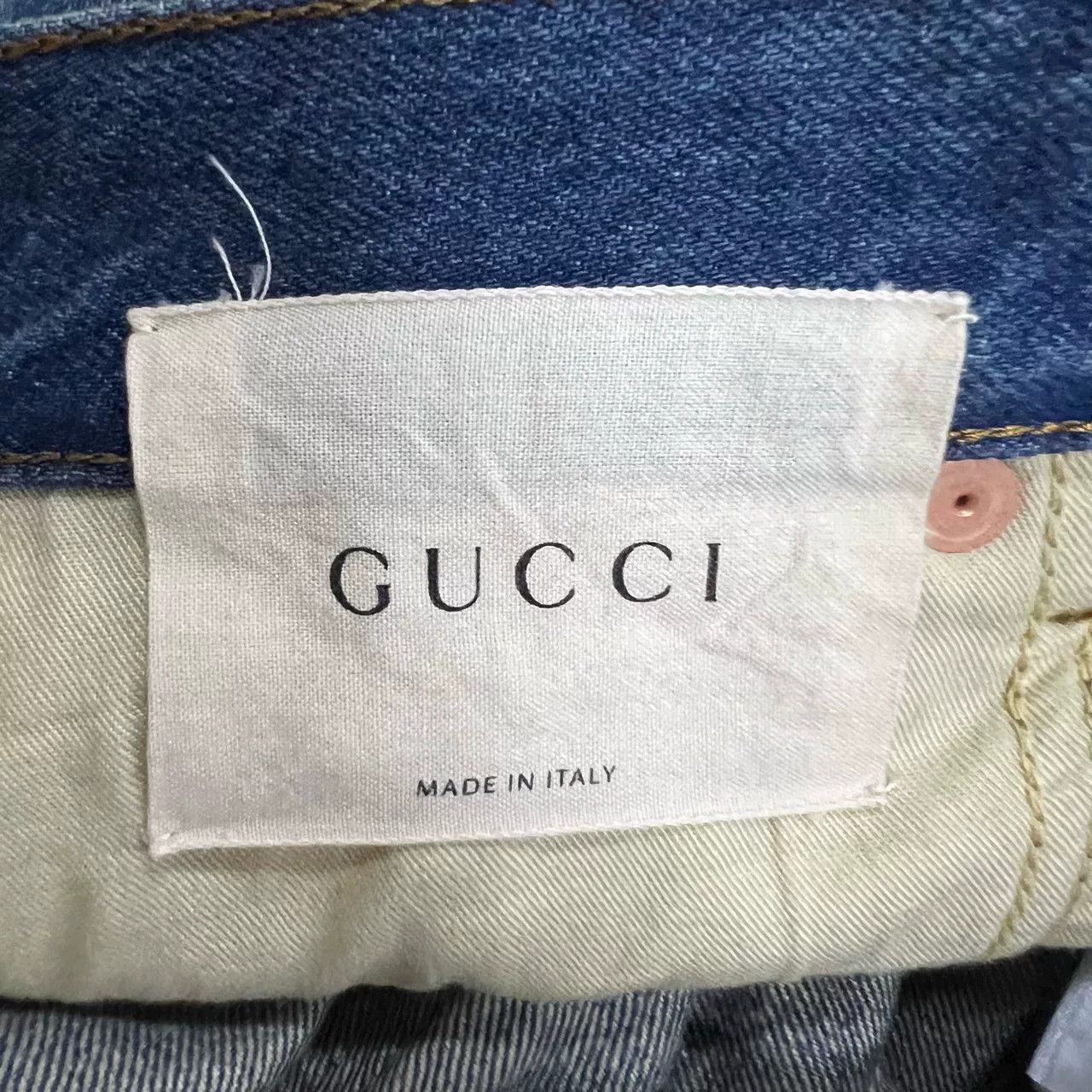 Gucci Gucci Snake Flower Embroidery Denim Jeans Size 30 Size US 30 / EU 46 - 4 Thumbnail