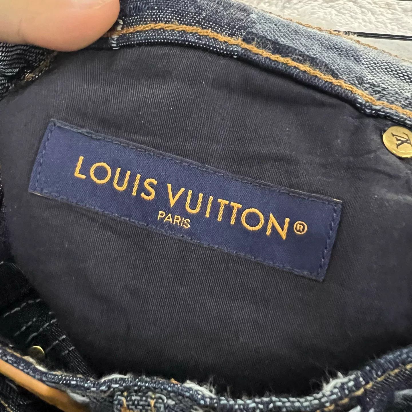 Louis Vuitton Louis Vuitton x Nigo Patchwork Denim Jeans Size 30 Size US 30 / EU 46 - 4 Thumbnail