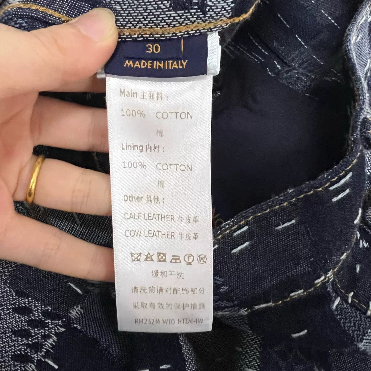 Louis Vuitton Louis Vuitton x Nigo Patchwork Denim Jeans Size 30 Size US 30 / EU 46 - 5 Thumbnail