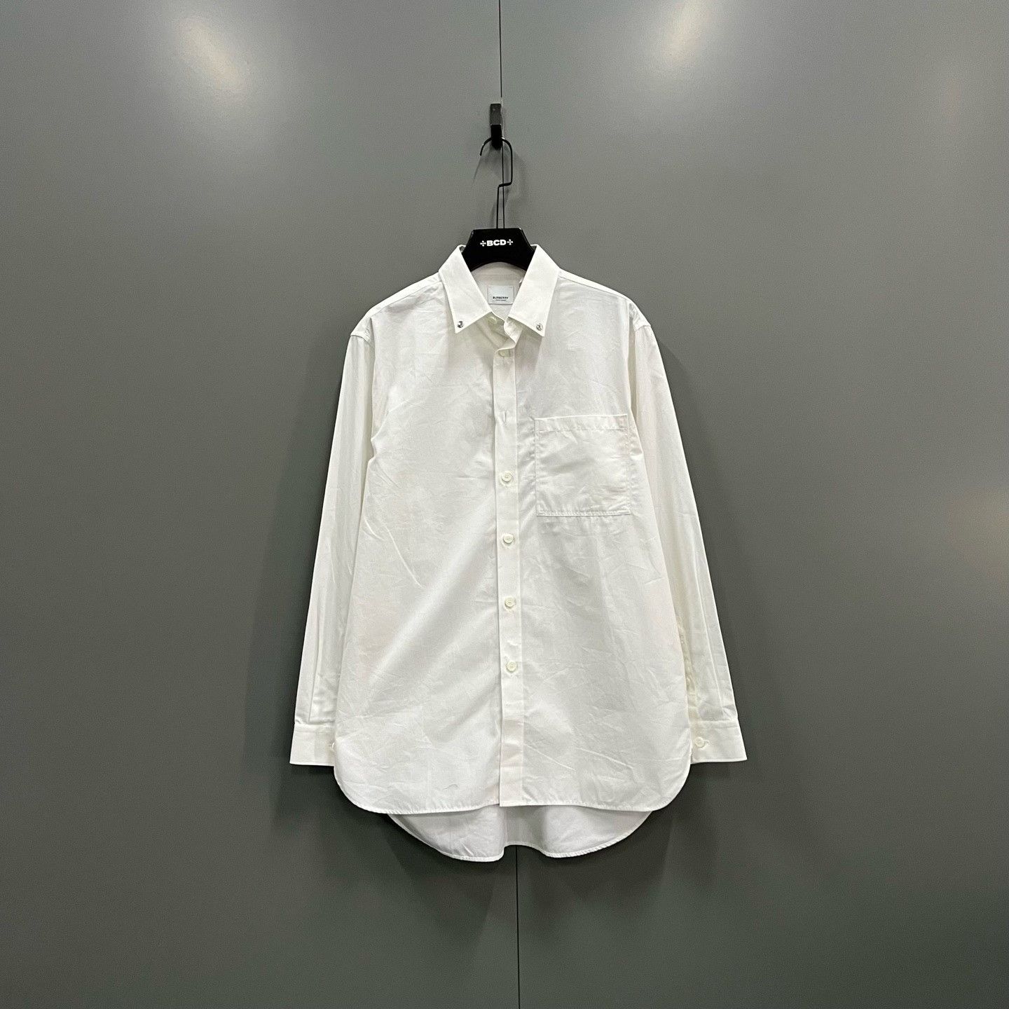 Burberry Burberry White Cotton Button Up Shirt Size M Size US M / EU 48-50 / 2 - 2 Thumbnail