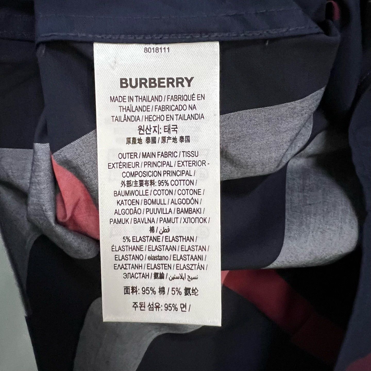 Burberry Burberry Navy Check Shirt Size XS Size US XS / EU 42 / 0 - 4 Thumbnail