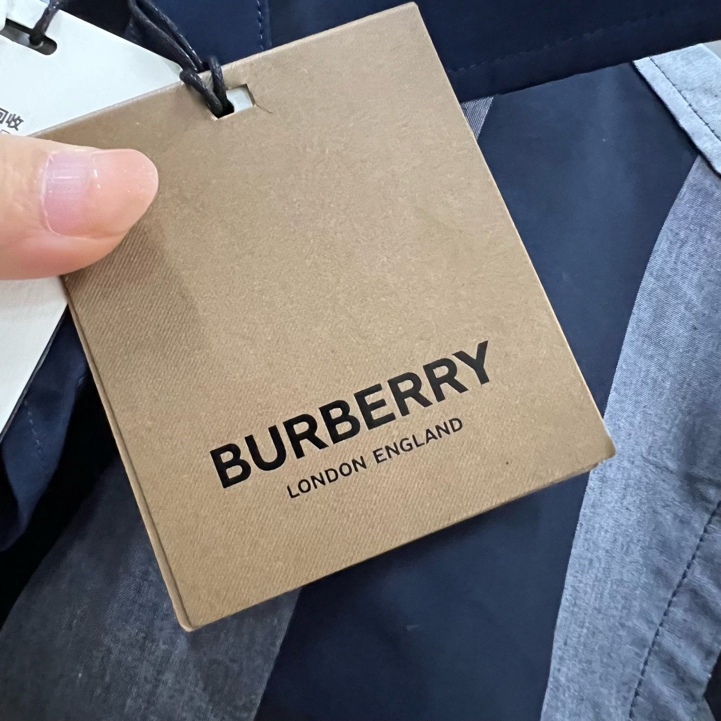 Burberry Burberry Navy Check Shirt Size XS Size US XS / EU 42 / 0 - 6 Thumbnail
