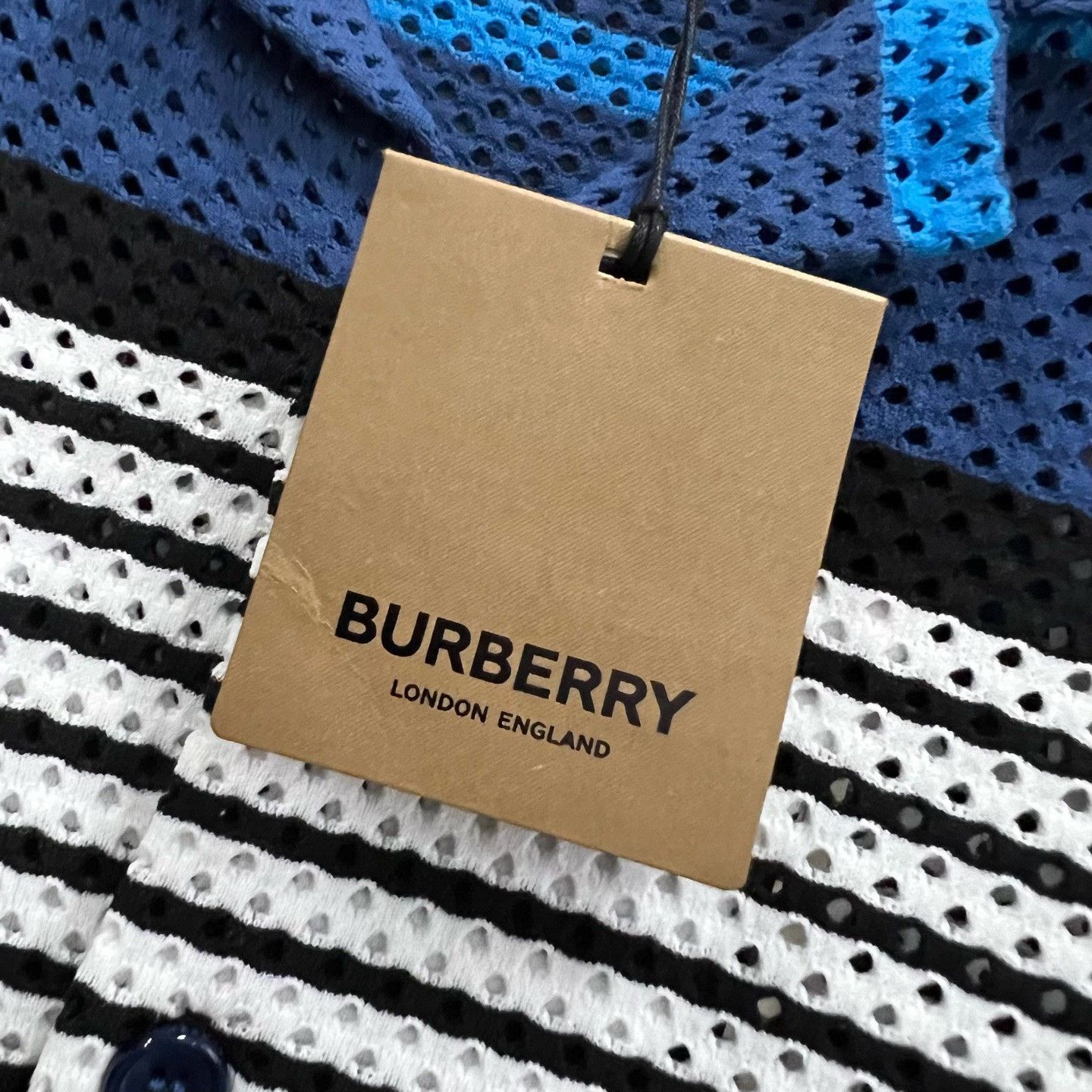 Burberry Burberry Striped Mesh Shirt Size L Size US L / EU 52-54 / 3 - 6 Thumbnail