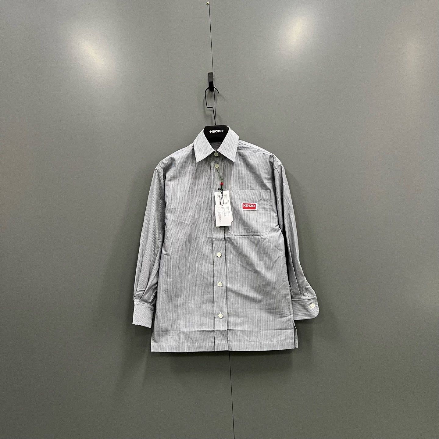 Kenzo Kenzo Striped Logo Patch Shirt Size US XXS Size US XXS / EU 40 - 2 Thumbnail