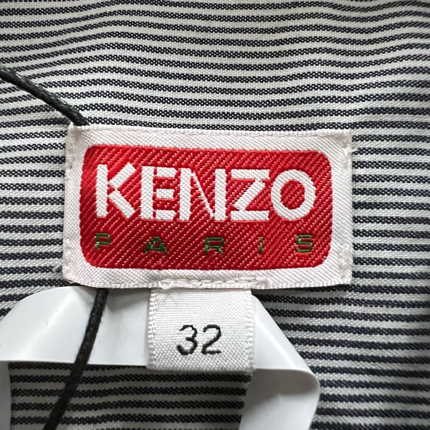 Kenzo Kenzo Striped Logo Patch Shirt Size US XXS Size US XXS / EU 40 - 6 Thumbnail