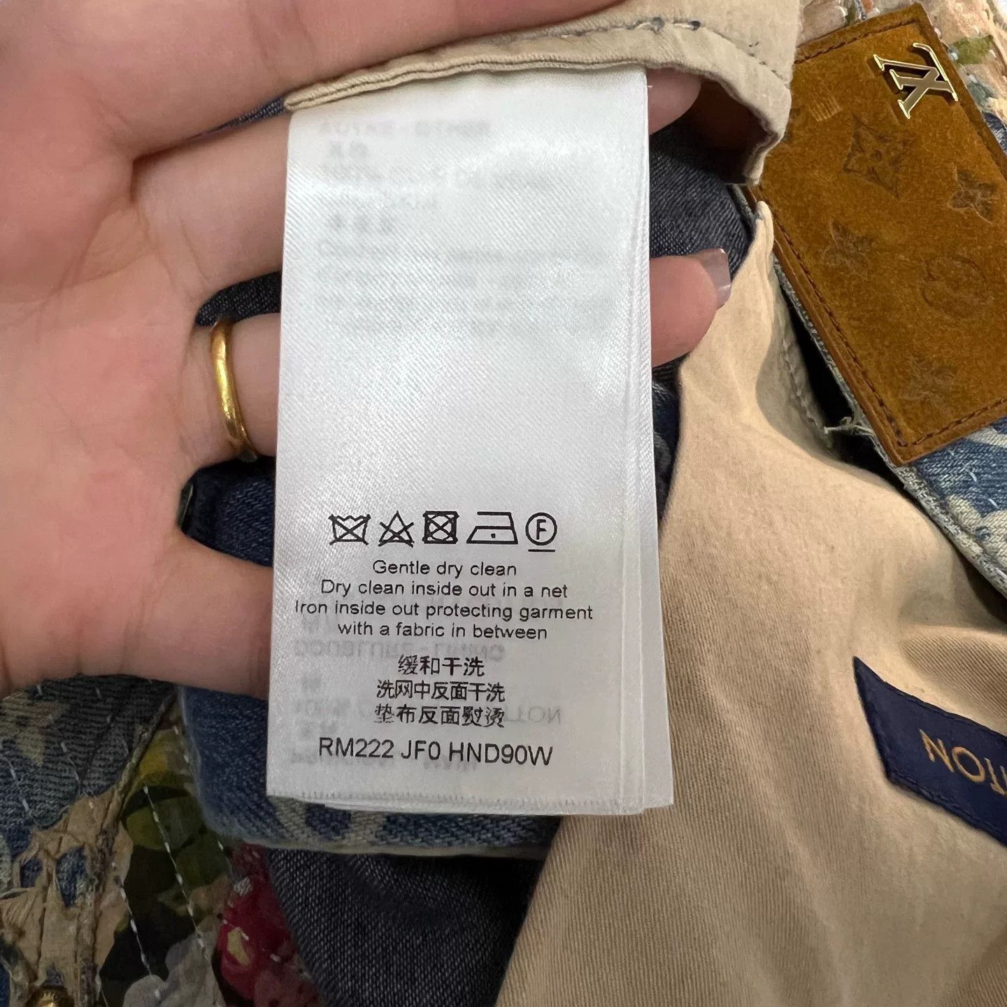 Louis Vuitton Louis Vuitton Monogram Floral Denim Pants Size 30 Size US 30 / EU 46 - 6 Thumbnail