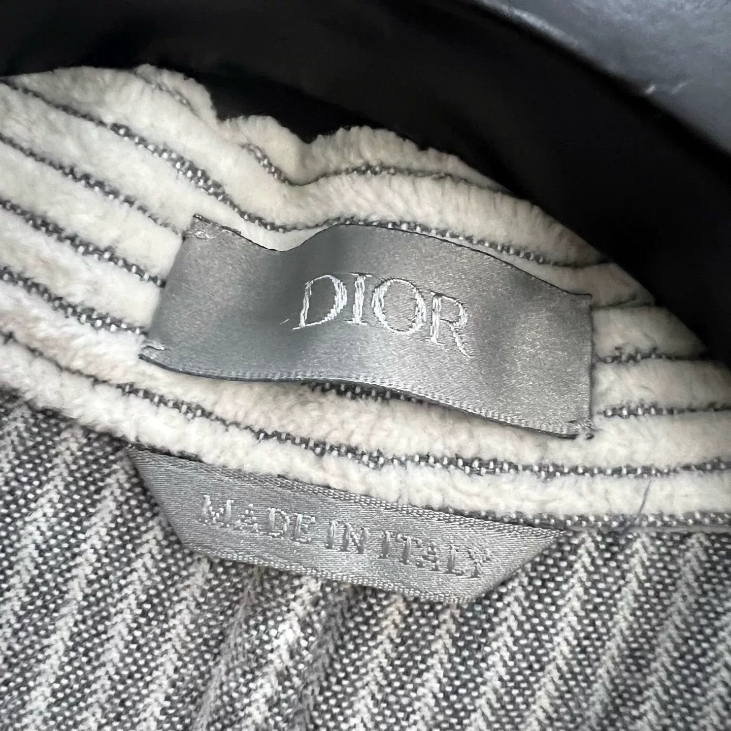 Dior Dior Striped Textured Shirt Size L Size US L / EU 52-54 / 3 - 5 Thumbnail