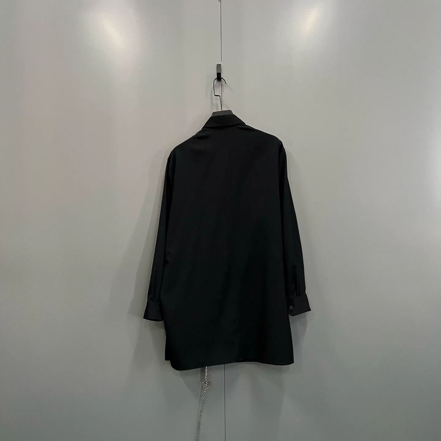 Yohji Yamamoto Yohji Yamamoto Chain Detail Wool Shirt Size L Size US L / EU 52-54 / 3 - 3 Thumbnail