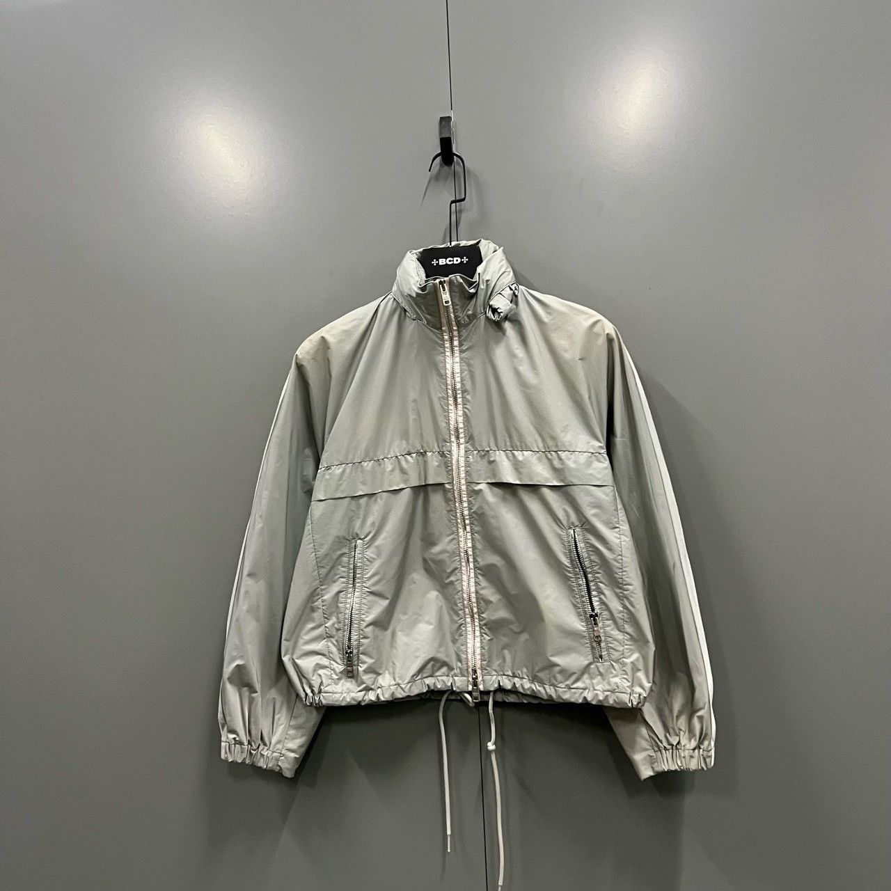 Prada Prada Gray Nylon Zip Jacket Size 38 Size XS / US 0-2 / IT 36-38 - 2 Thumbnail